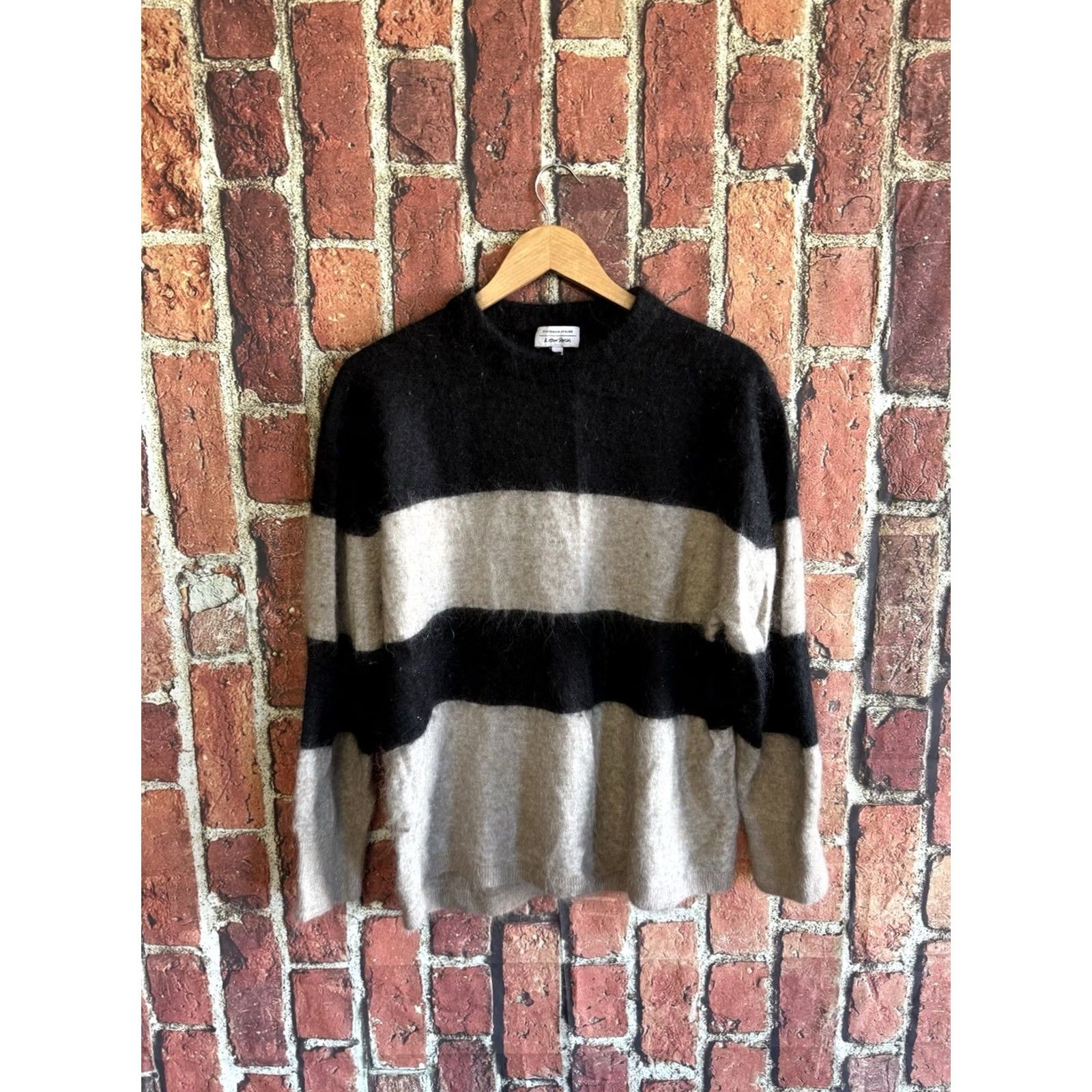 & Other Stories & Other Stories Stockh​olm Atelier & Other Stories Womens Black Striped Long Sleeve Sweatshirt M Size M / US 6-8 / IT 42-44 - 2 Thumbnail