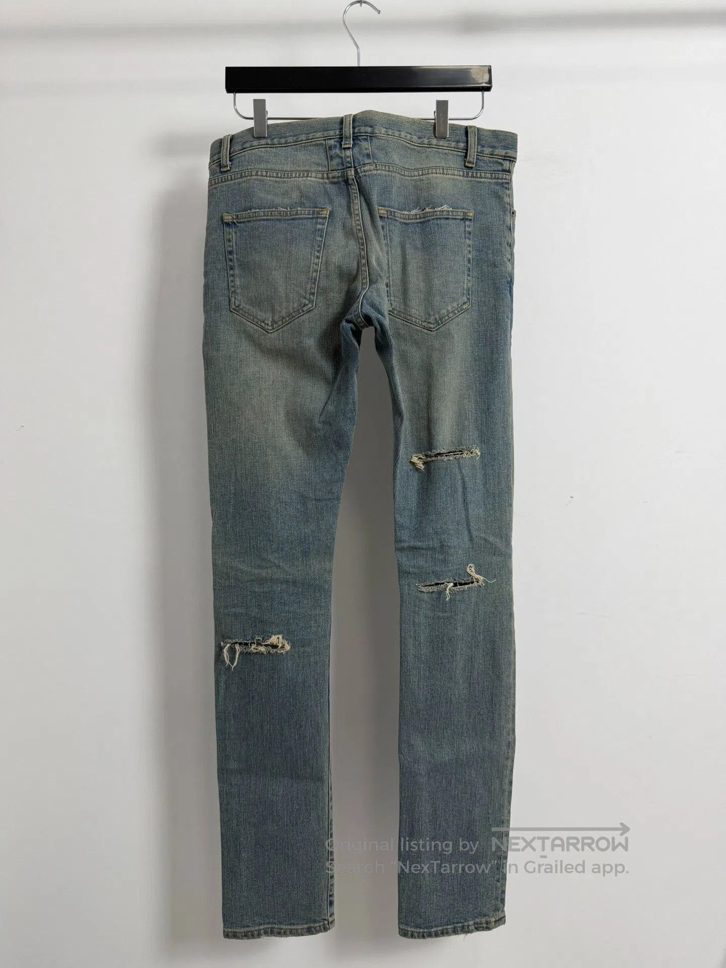 Saint Laurent Paris Saint Laurent Distressed Blue Jeans. Size US 32 / EU 48 - 2 Thumbnail