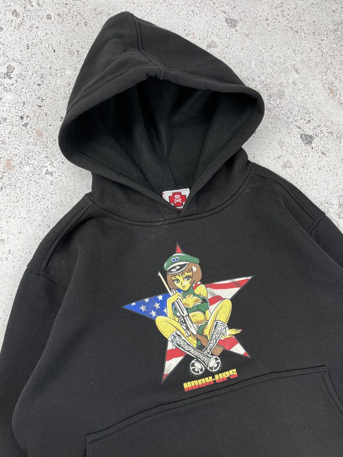Hook-Ups × Vintage Vintage Hook-Ups Logo Hoodie Black Size US S / EU 44-46 / 1 - 2 Thumbnail