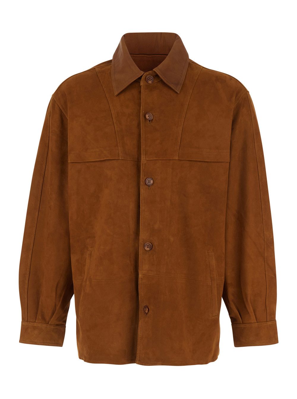 Sunflower Brown 'Jacket' with Classic Collar and Two Suede Front Pockets for Men Size US L / EU 52-54 / 3 - 1 Thumbnail