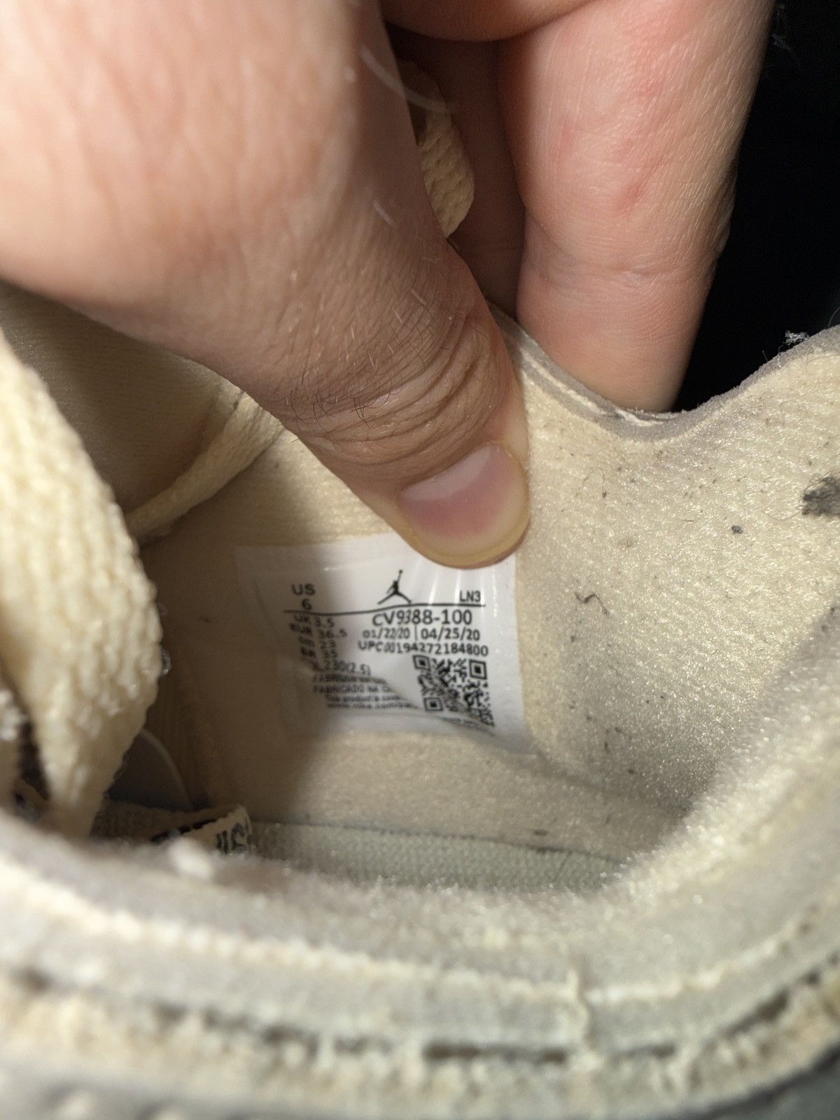 Nike × Off-White Jordan 4 Retro Off-White Sail (W) Size US 6 / IT 36 - 7 Thumbnail