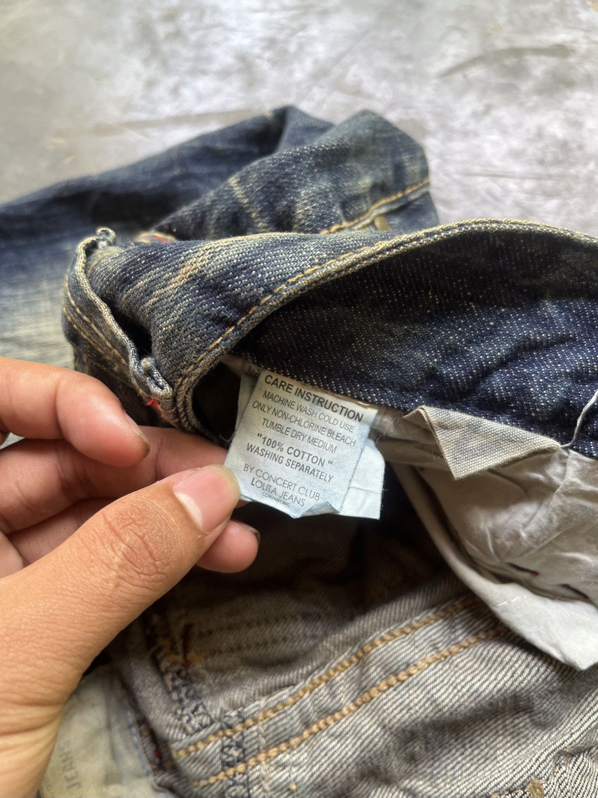 14th Addiction 💀Y2k Washet Lolita Flared Jeans💀 Size 28" / US 6 / IT 42 - 13 Thumbnail
