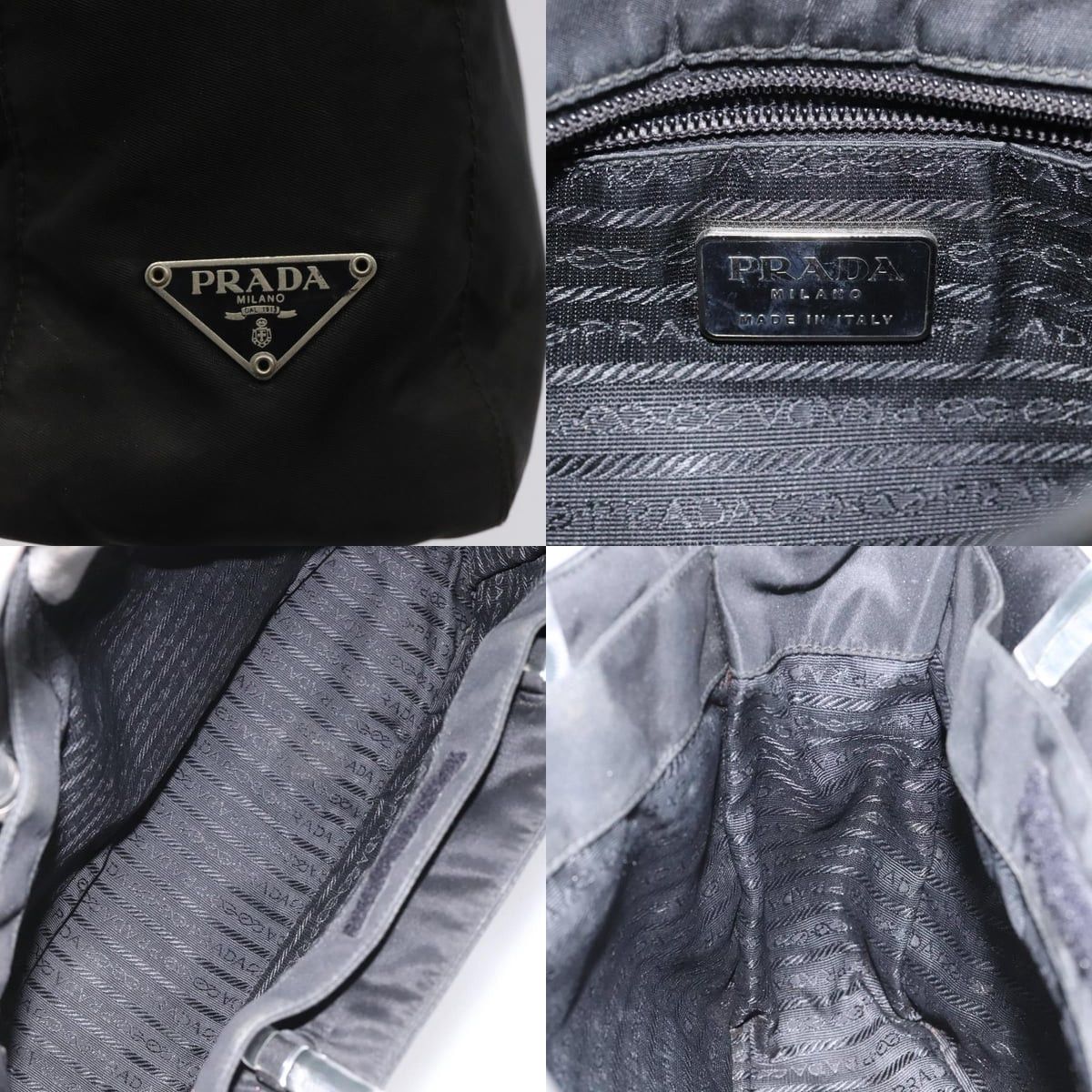 Prada PRADA Hand Bag Nylon Black Size ONE SIZE - 11 Thumbnail