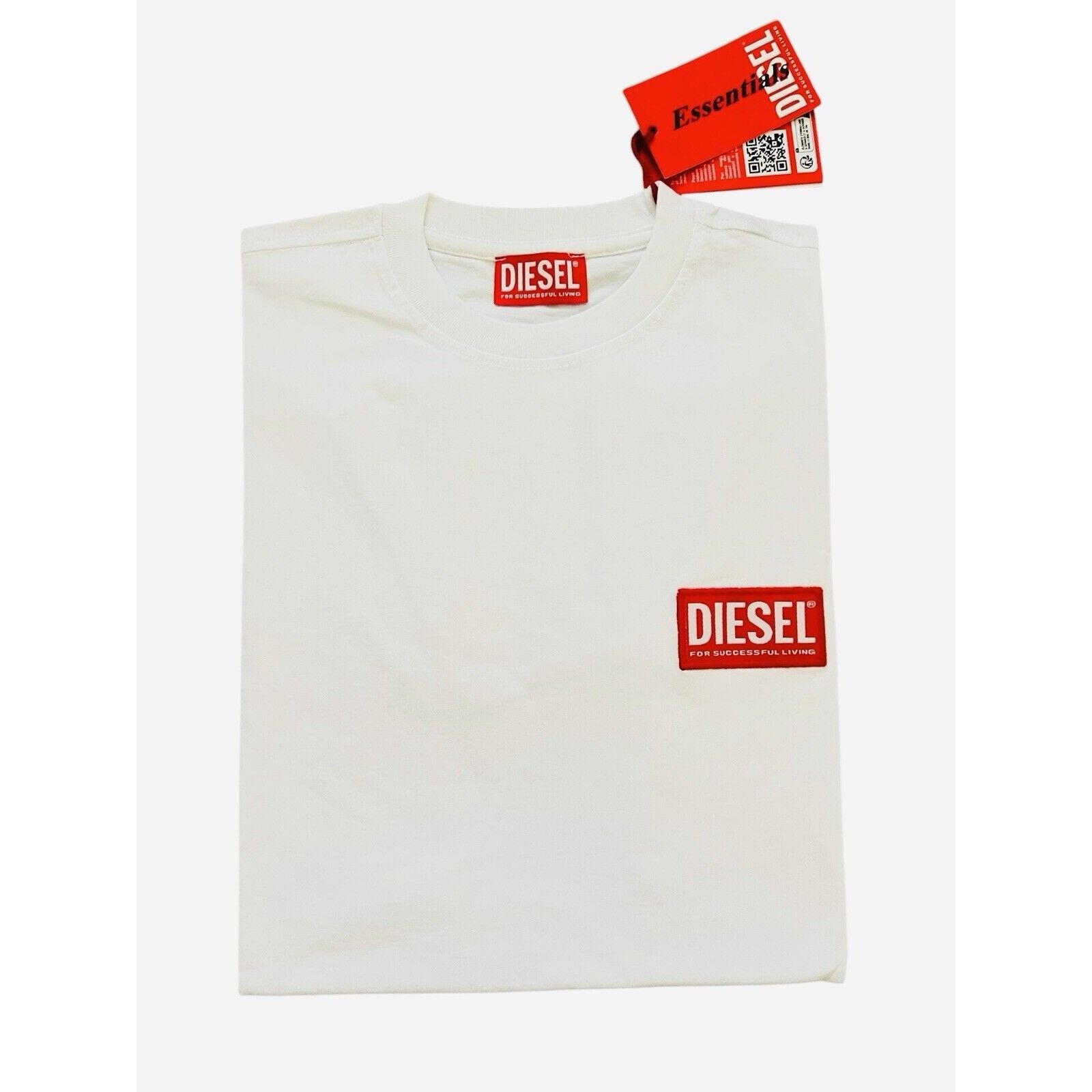 Diesel Diesel T-Just NLabel Logo Tee T-Shirt NWT White Size XL Size US XL / EU 56 / 4 - 4 Thumbnail