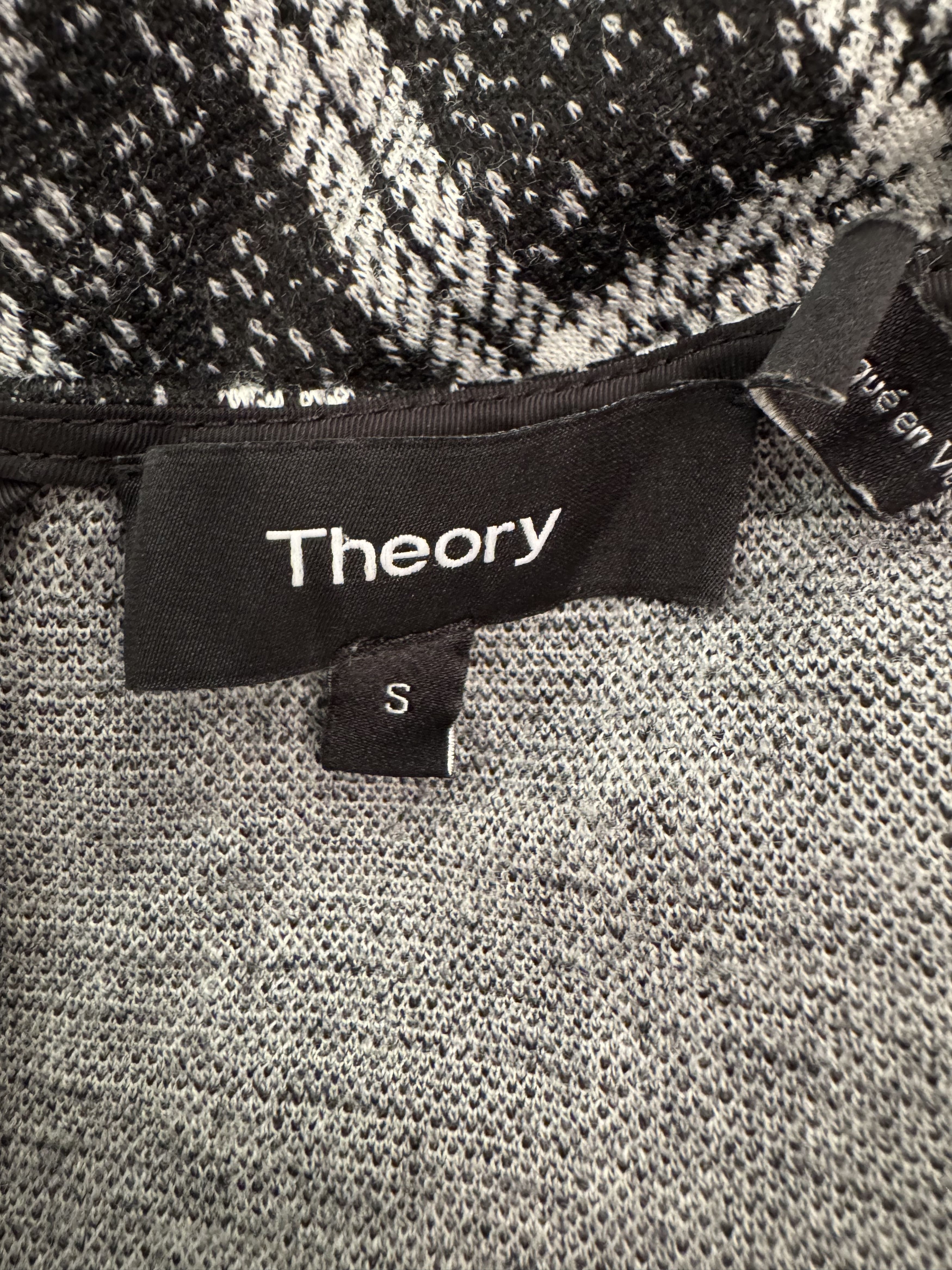 Theory Theory Black Bixion Plaid Zip Shell Short Sleeve Top - Small Size S / US 4 / IT 40 - 5 Thumbnail