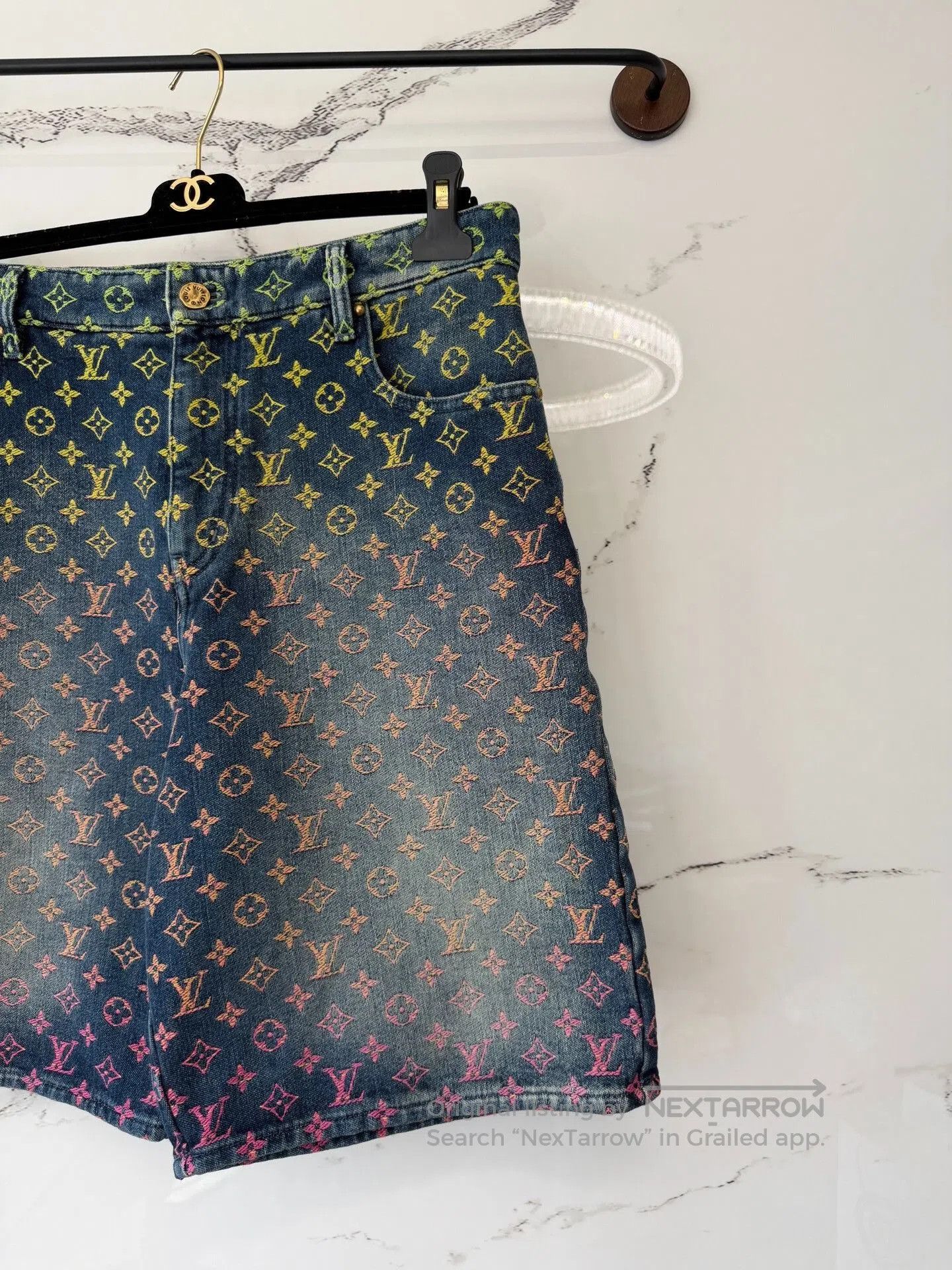 Louis Vuitton Louis Vuitton Rainbow Denim Shorts. Size 30" / US 8 / IT 44 - 2 Thumbnail