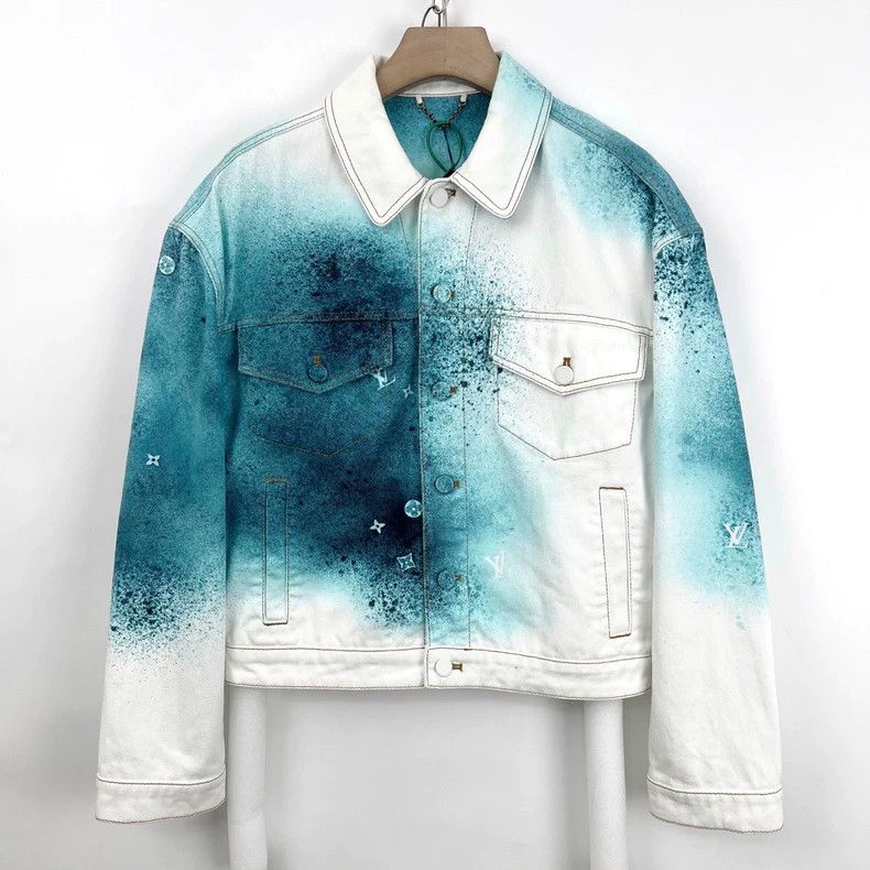 Louis Vuitton Louis Vuitton Starry Sky Gradient Splash-ink Denim Jacket 2 Size US S / EU 44-46 / 1 - 2 Thumbnail