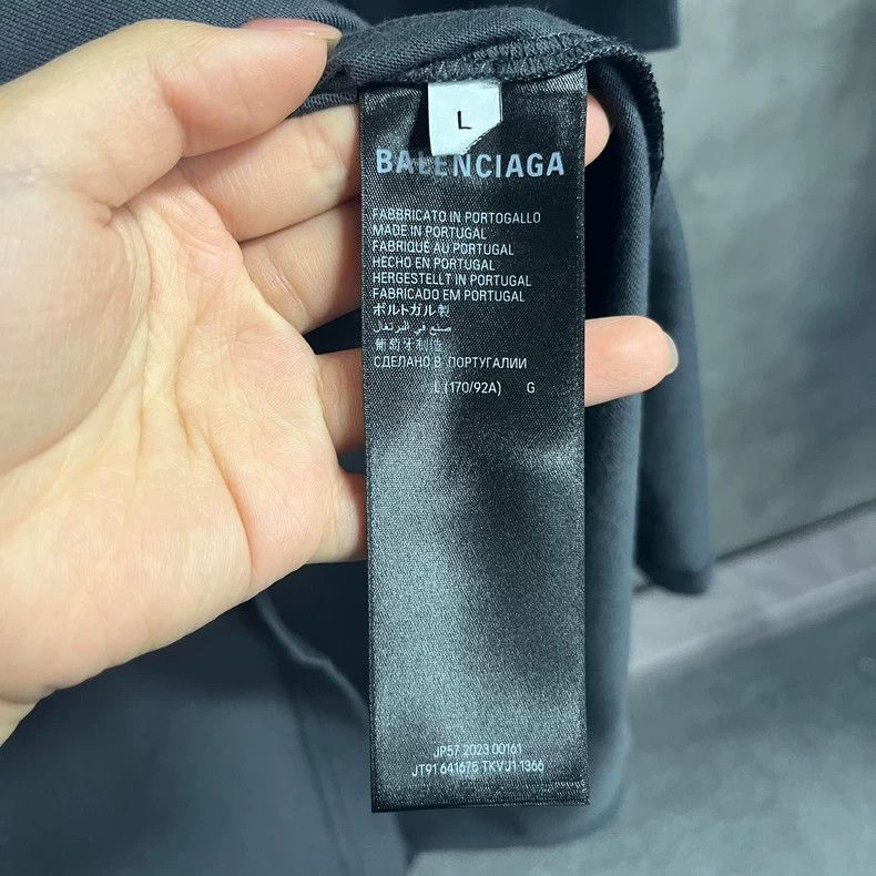 Balenciaga Balenciaga Black Label Black Grey Embroidered Cola Pattern Size US L / EU 52-54 / 3 - 3 Thumbnail