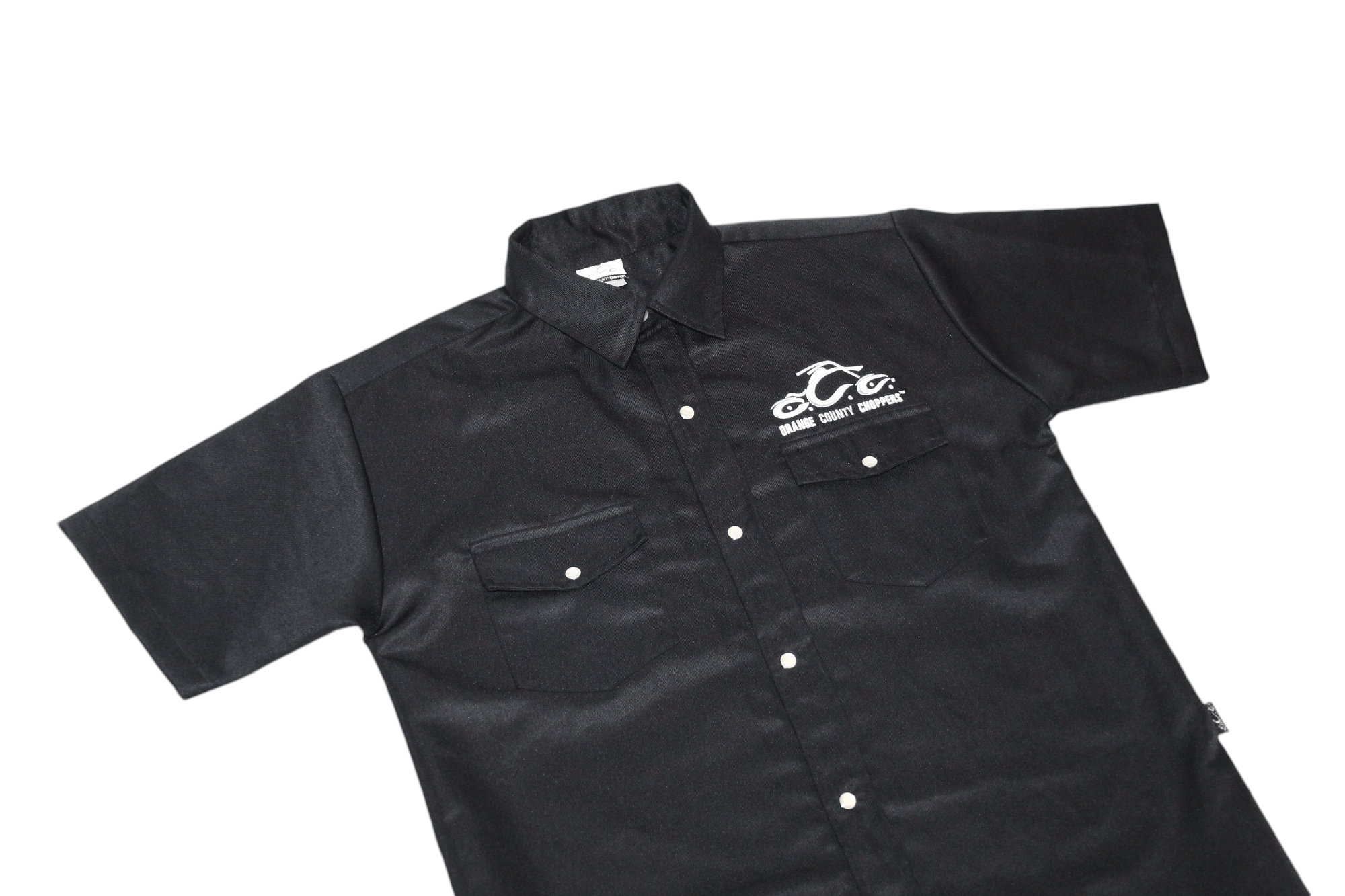 Harley Davidson Orange County Choppers N.Y. glossy denim mechanic shirt Size US S / EU 44-46 / 1 - 5 Thumbnail