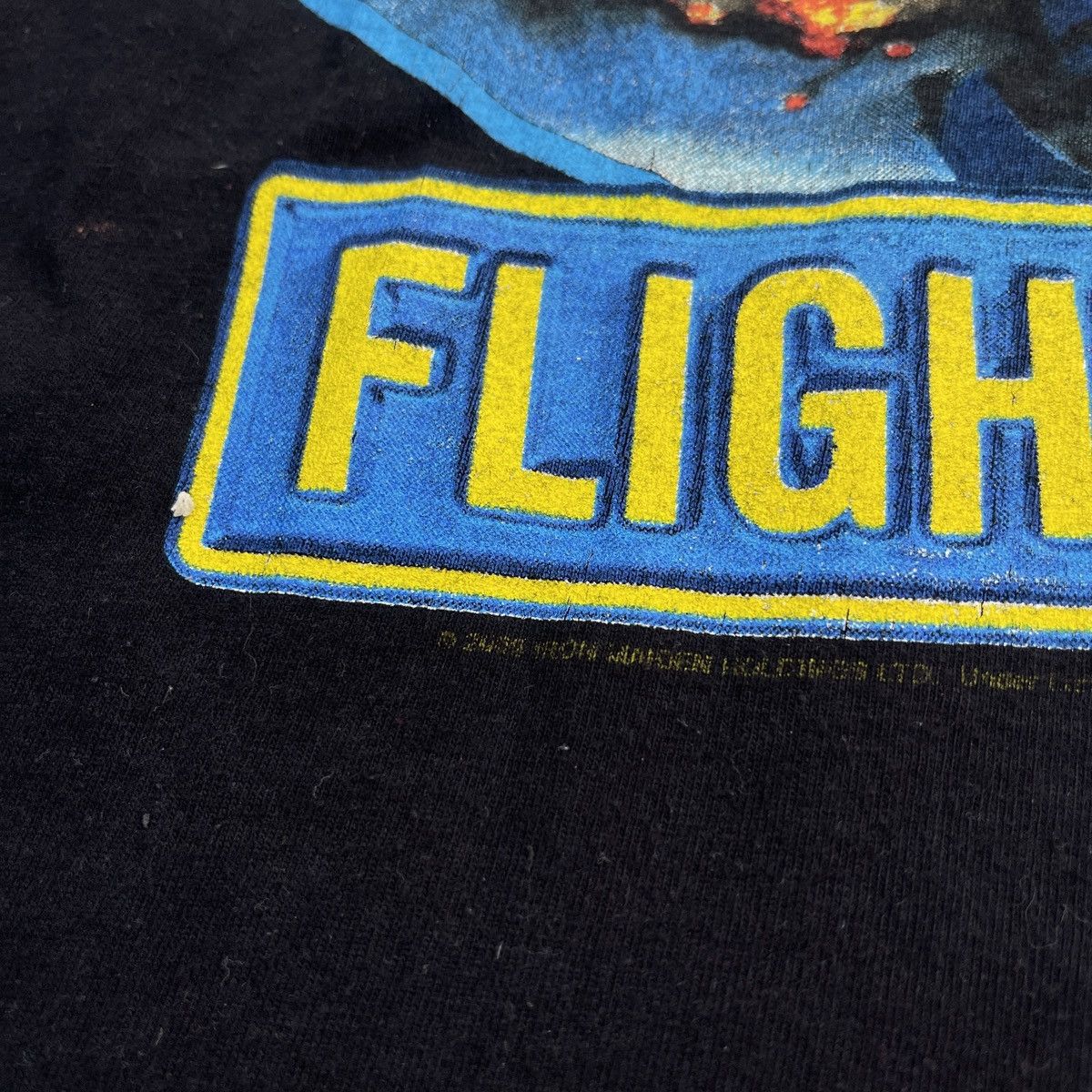 Band Tees × Iron Maiden Iron Maiden 2008 Flight 666 Box Fit Black T Shirt Size US XL / EU 56 / 4 - 7 Thumbnail