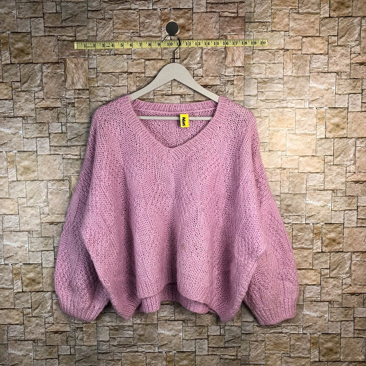 Homespun Knitwear Japan baggie crochet vintage Pink Knitwear sweatshirt #A905 Size US L / EU 52-54 / 3 - 1 Thumbnail
