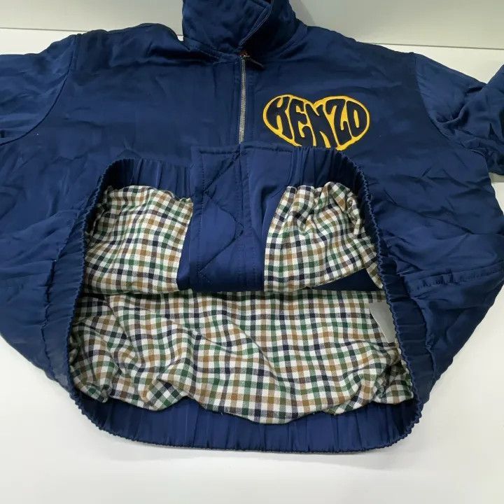 Kenzo KENZO Blue Long Sleeve Heart Zip Jacket -2507 Size S / US 4 / IT 40 - 8 Thumbnail
