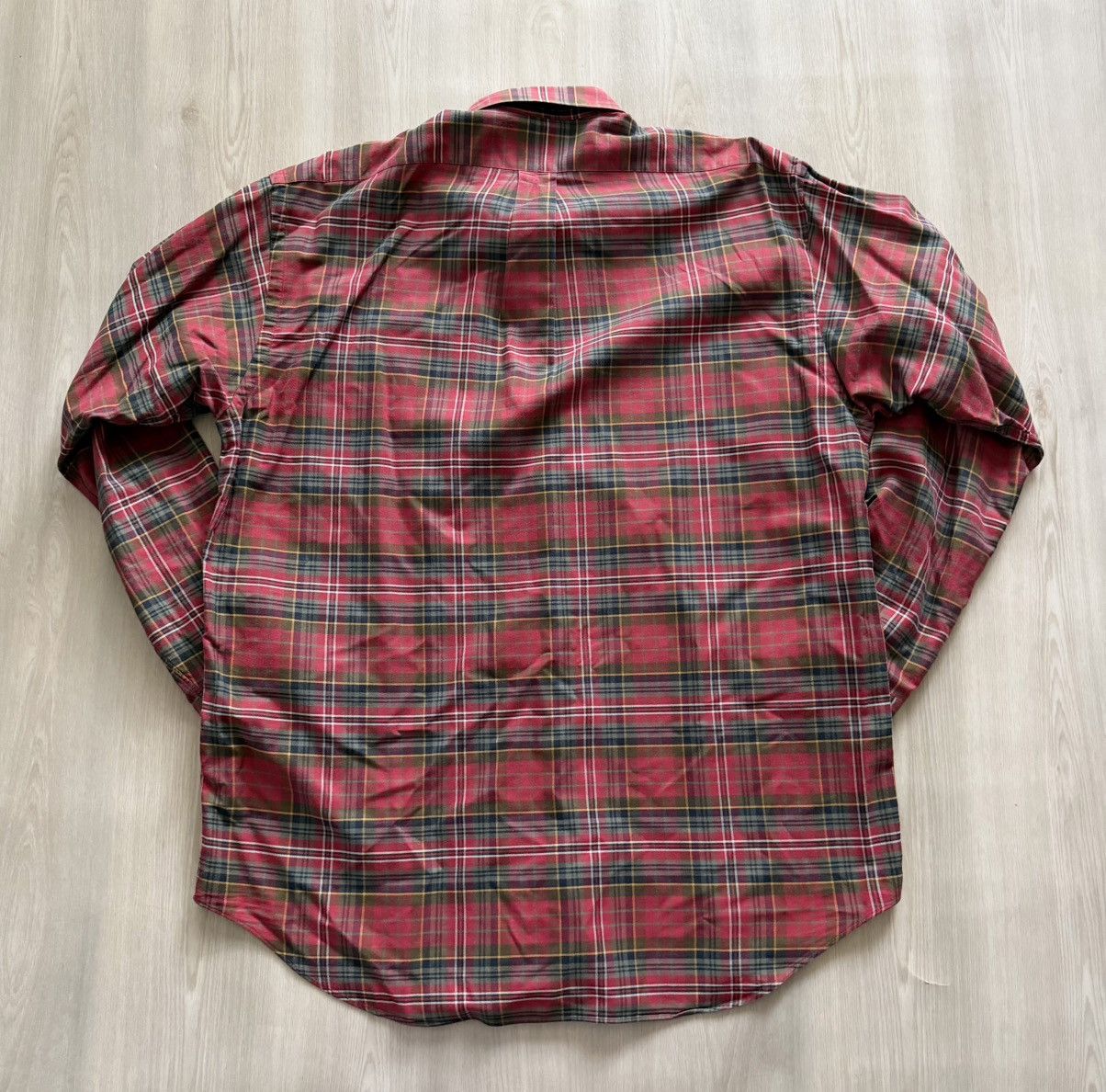 Polo Ralph Lauren Vintage Ralph Lauren Red Plaid Flannel Button Up Sz L Size US L / EU 52-54 / 3 - 5 Thumbnail