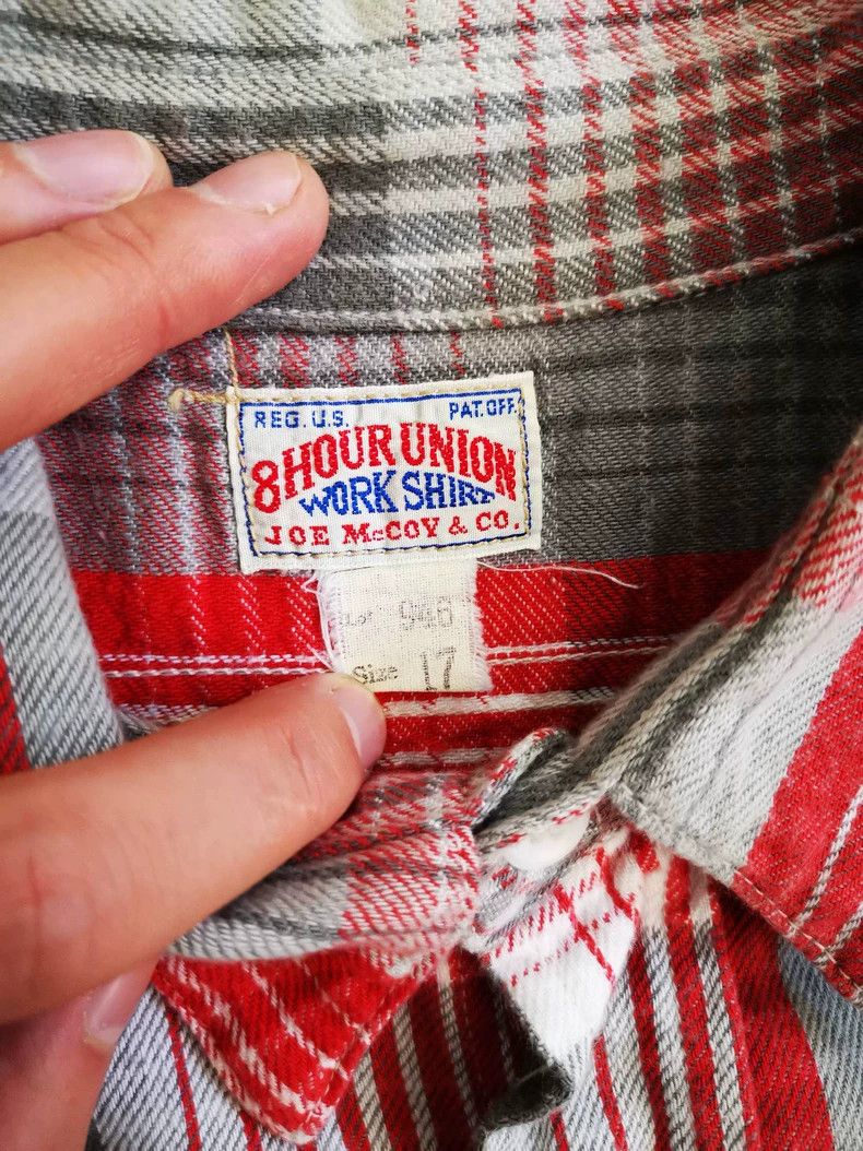 The Real McCoy's The Real McCoys Size17 8 Hour Union Work Shirt, Plaid Shirt Size US M / EU 48-50 / 2 - 2 Thumbnail
