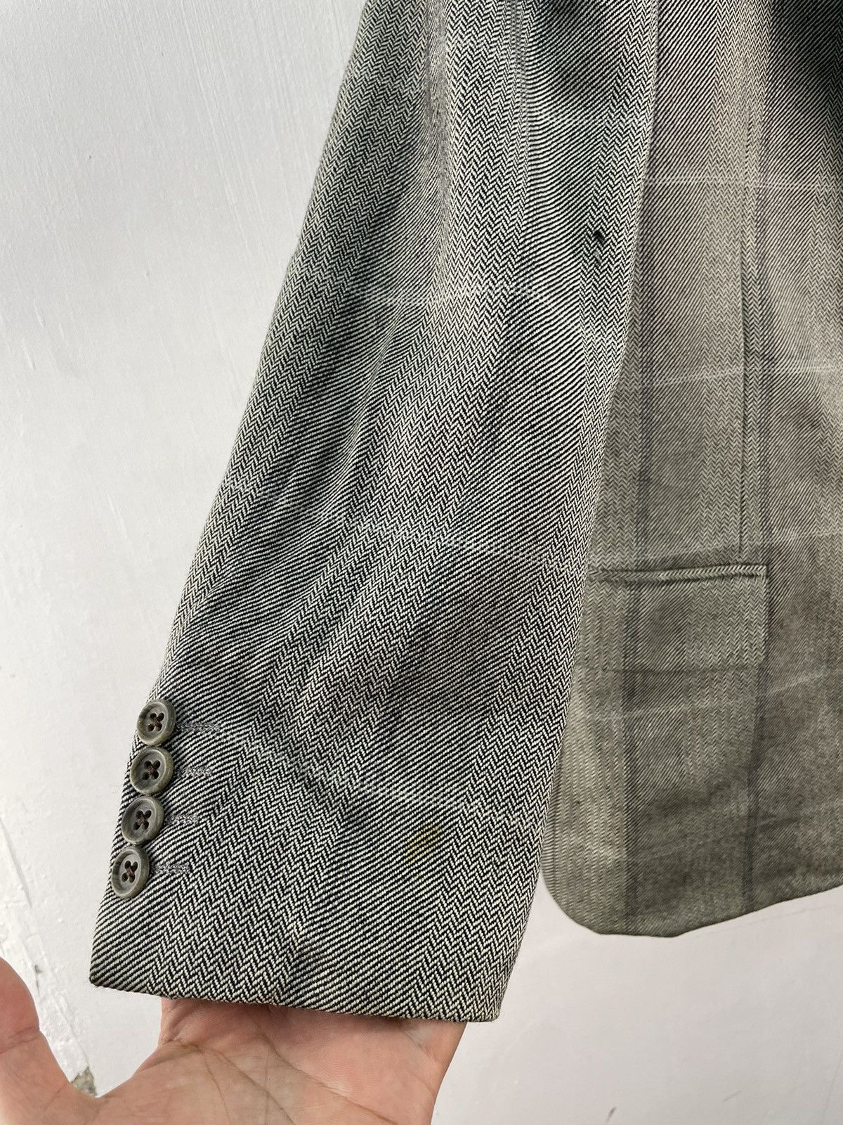 Burberry × Vintage Vintage burberrys blazer jacket coat checkered Size 38R - 8 Thumbnail