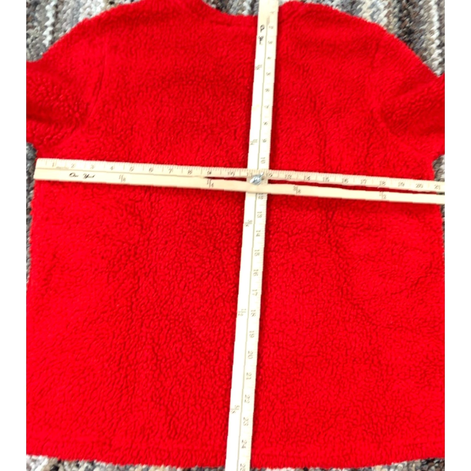 Vintage Coca-Cola Sweater Women Large Red Deep Pile Sherpa Fleece Crewneck Sweatshirt Size L / US 10 / IT 46 - 6 Thumbnail