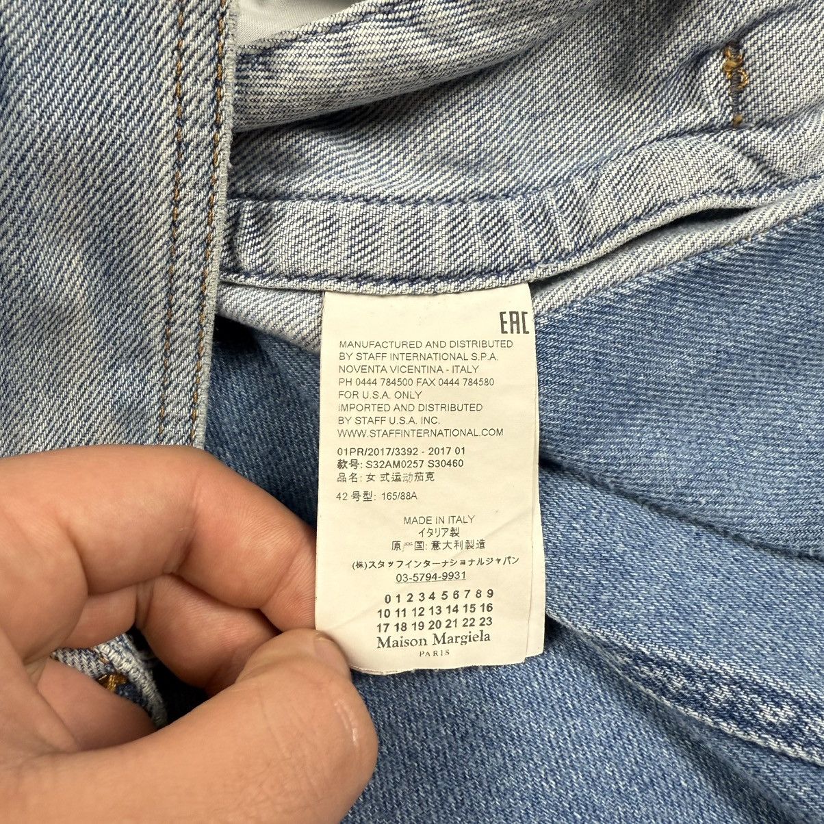 Maison Margiela SS2017 Maison Margiela Two Tone Blue Denim Jacket Size US M / EU 48-50 / 2 - 6 Thumbnail