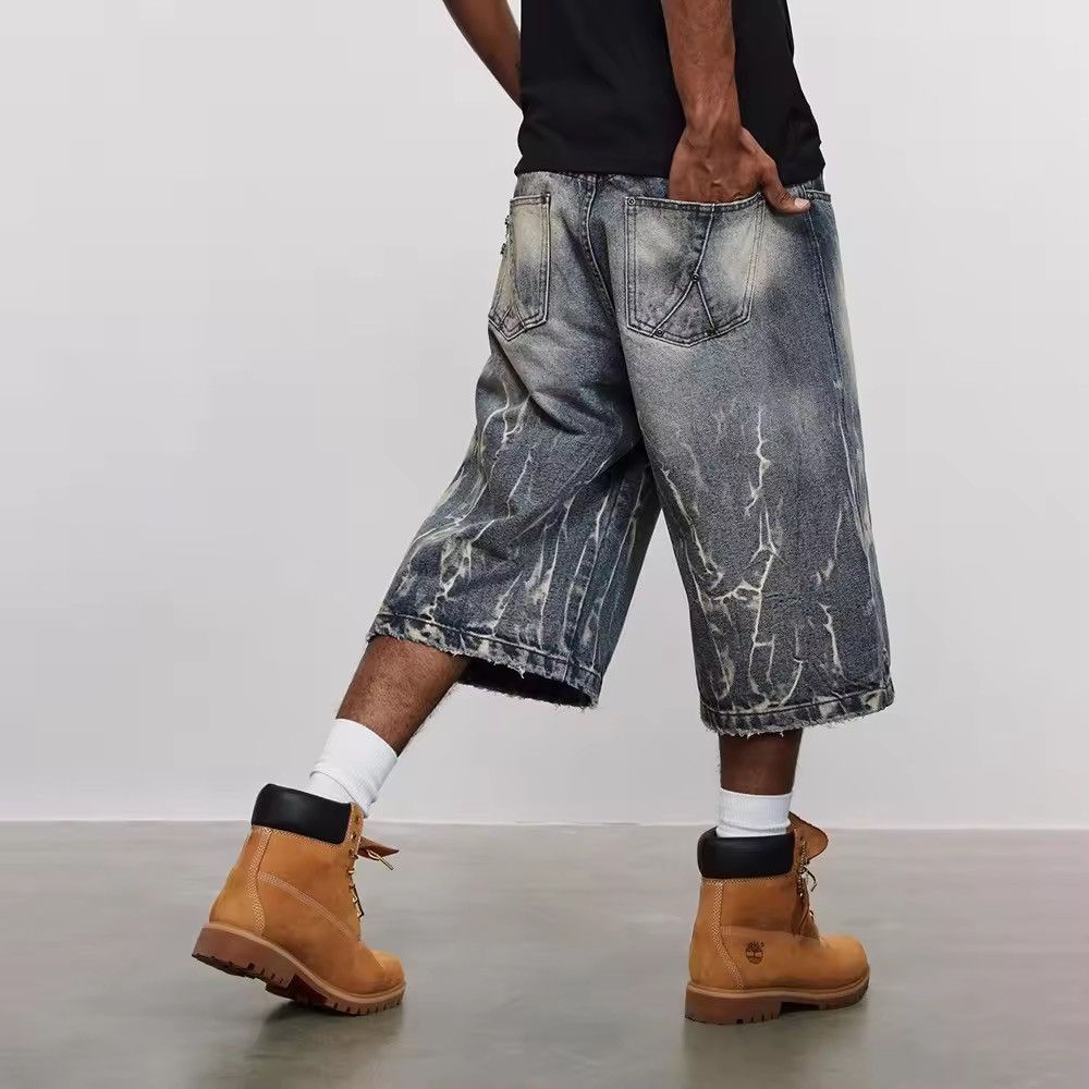 Jean × Vintage Y2K Lightning Pattern Denim jeans Size US 30 / EU 46 - 3 Thumbnail