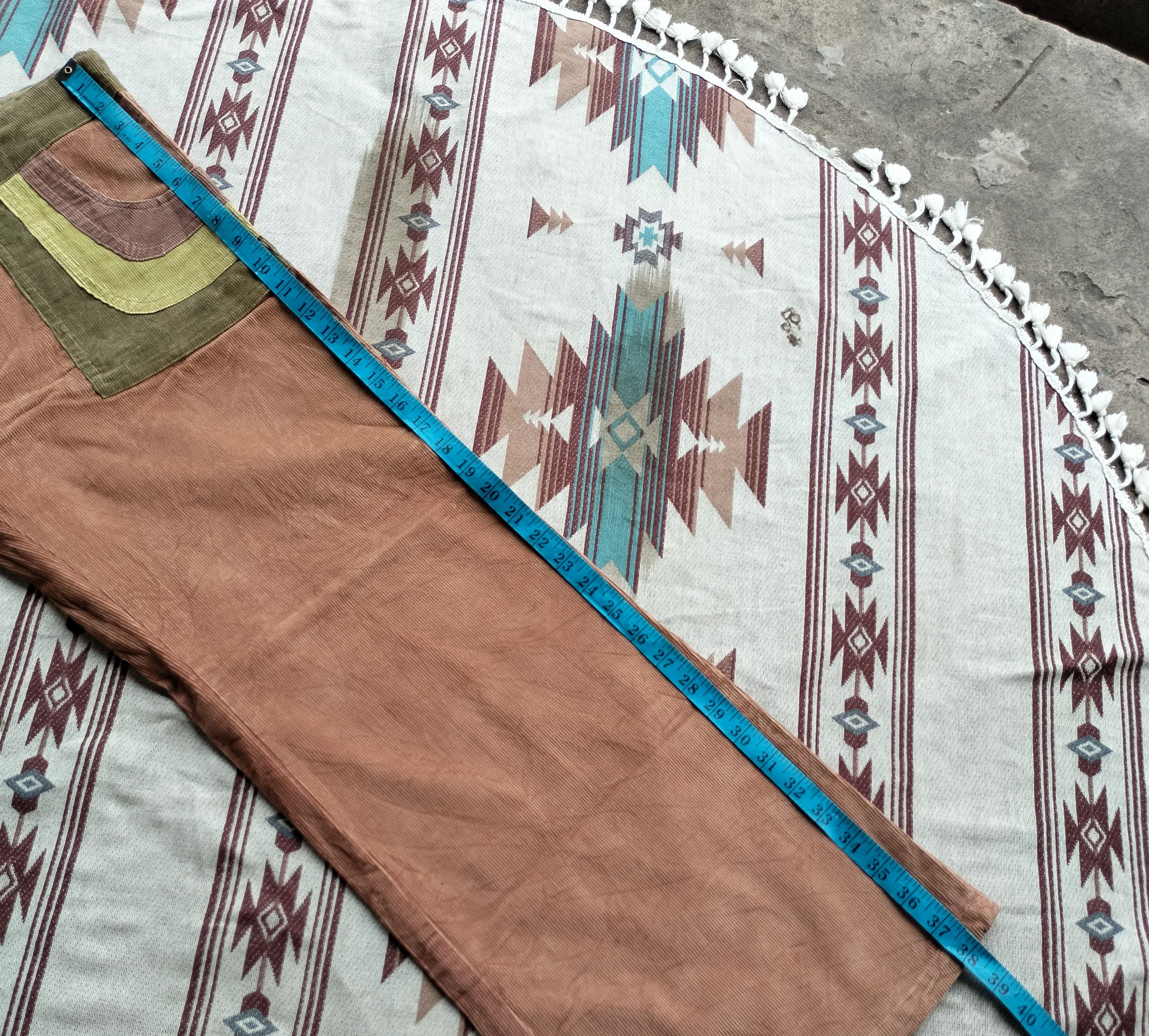 Vintage Vintage Nepal Hammock super wide leg corduroy pants Size US 37 - 15 Thumbnail