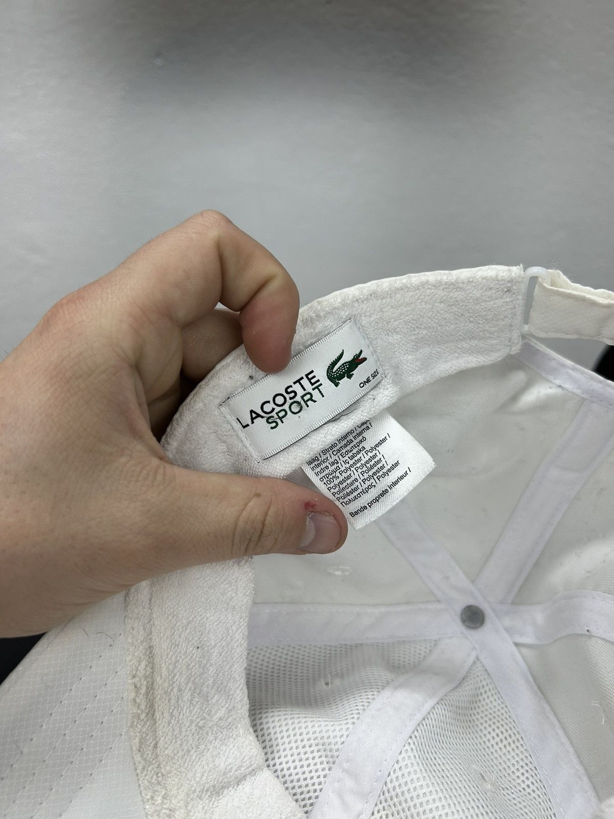 Lacoste Lacoste White Cap Size ONE SIZE - 7 Thumbnail