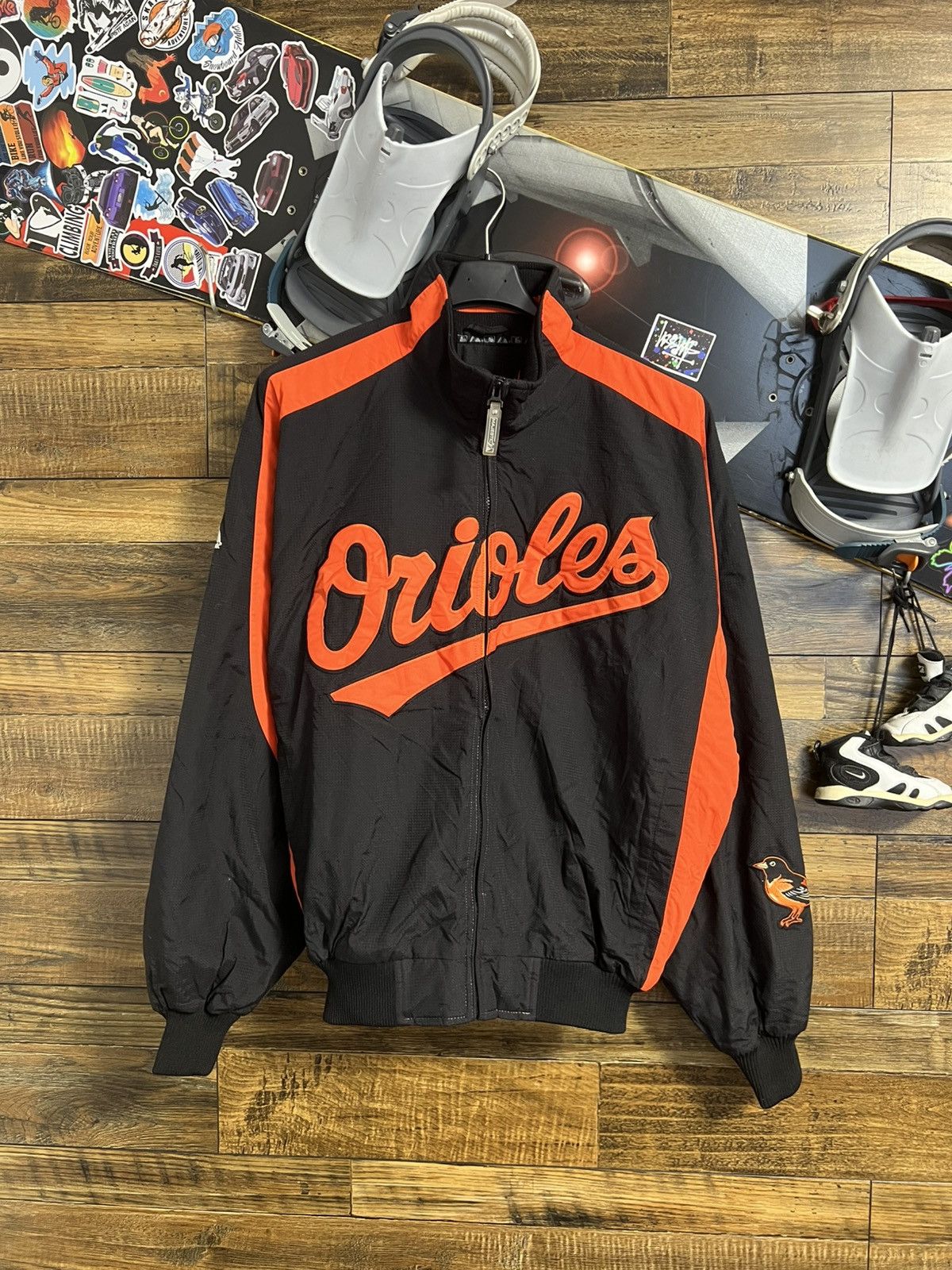 Vintage Vintage Mens Jacket Majestic MLB Baltimore Orioles Baseball Size US M / EU 48-50 / 2 - 1 Thumbnail