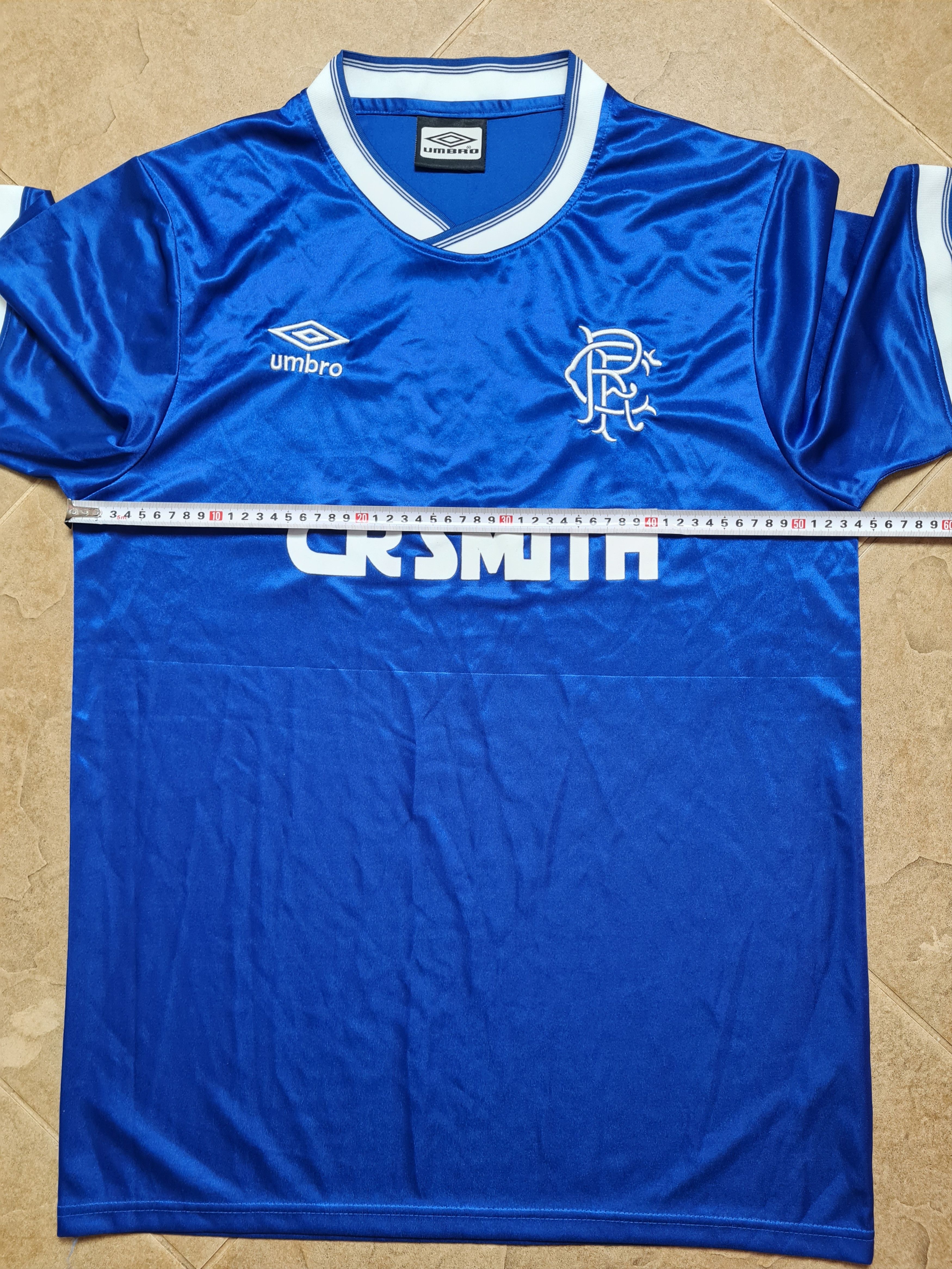 Umbro RETRO REPLICA FC RANGERS GLASGOW 1986/1987 FOOTBALL SOCCER Size US L / EU 52-54 / 3 - 7 Thumbnail