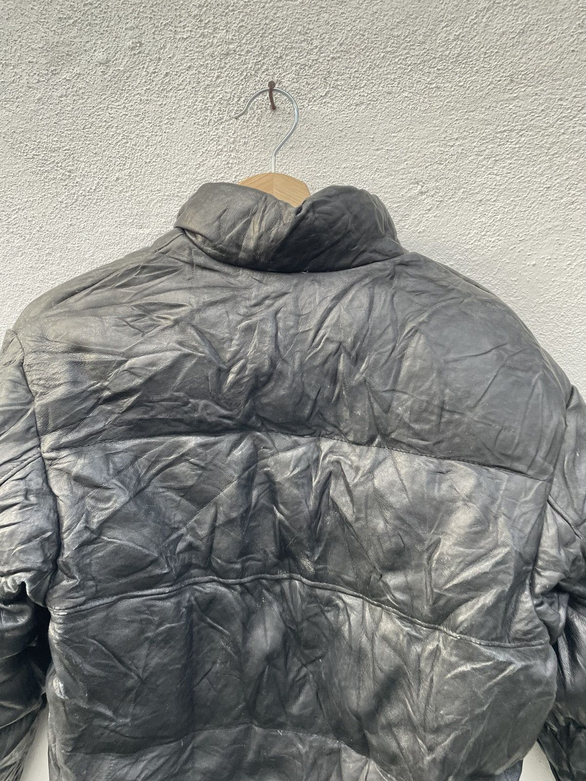 Vintage Vtg Heroes Line Goose Down Leather Puffer Jacket Size 34 Size US XXS / EU 40 - 7 Thumbnail
