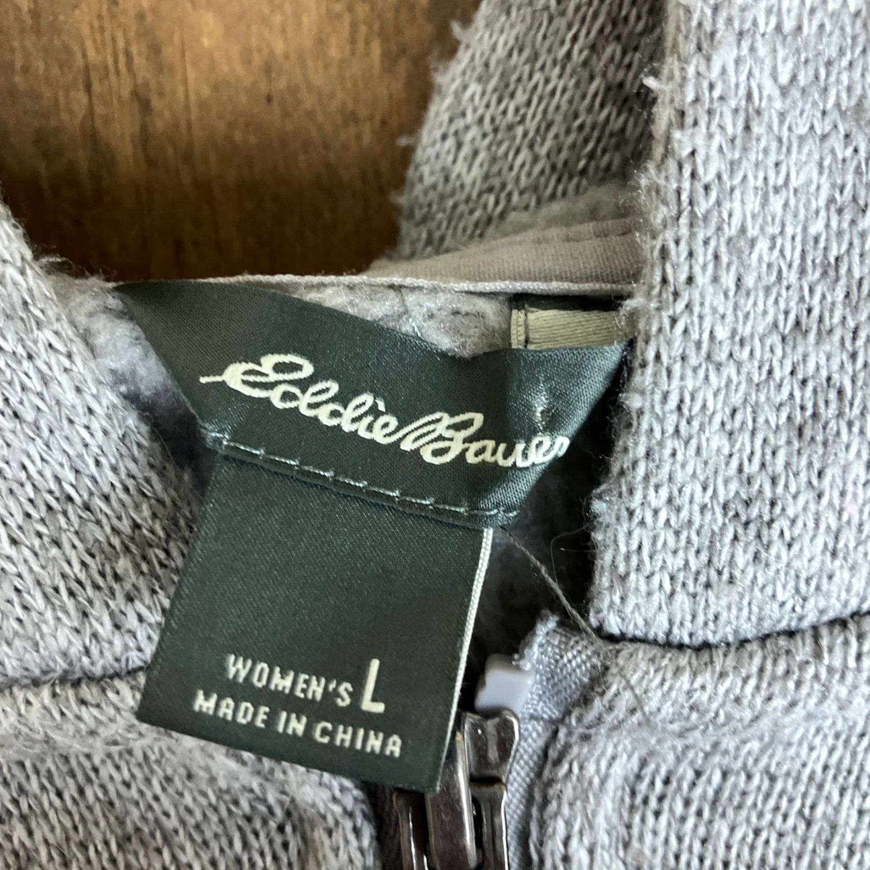 Eddie Bauer Eddie Bauer Womens Jacket Gray Full Zip Hooded Pockets Body Warmer Large Size L / US 10 / IT 46 - 6 Thumbnail