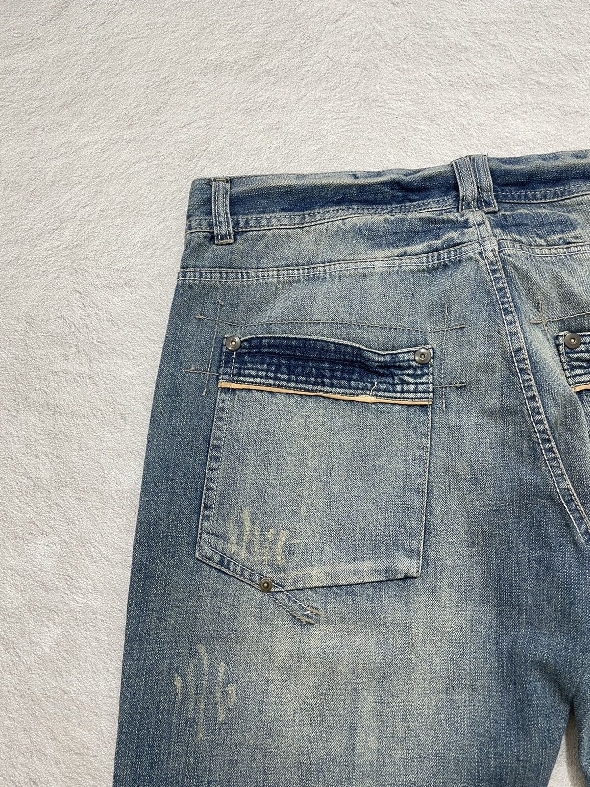 Number (N)ine 2000s Archival Japanese Denim Washed Y2K Hysteric Ifsix LGB Size US 34 / EU 50 - 9 Thumbnail