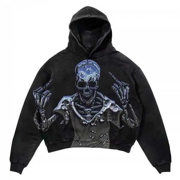 VIBE Black Vintage Pynk Y2k Gothic Hoodie Size US XL / EU 56 / 4 - 4 Thumbnail
