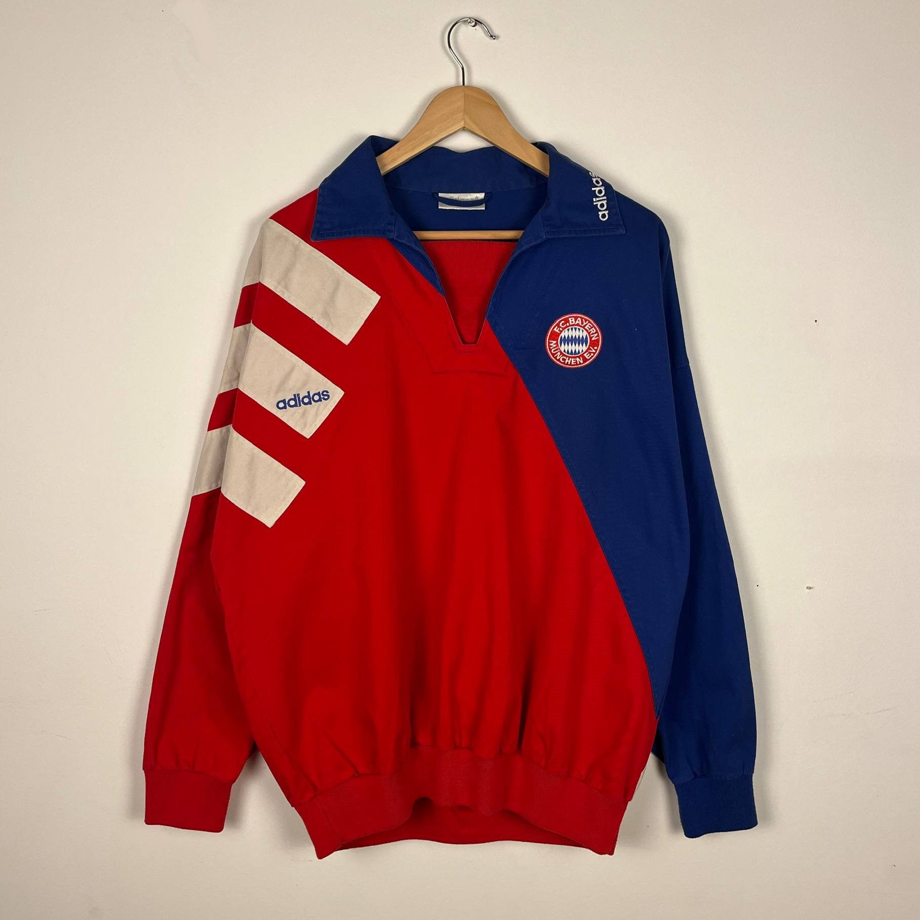 Adidas Bayern Munich Drill Top 1993/95 Soccer Sweatshirt Kit