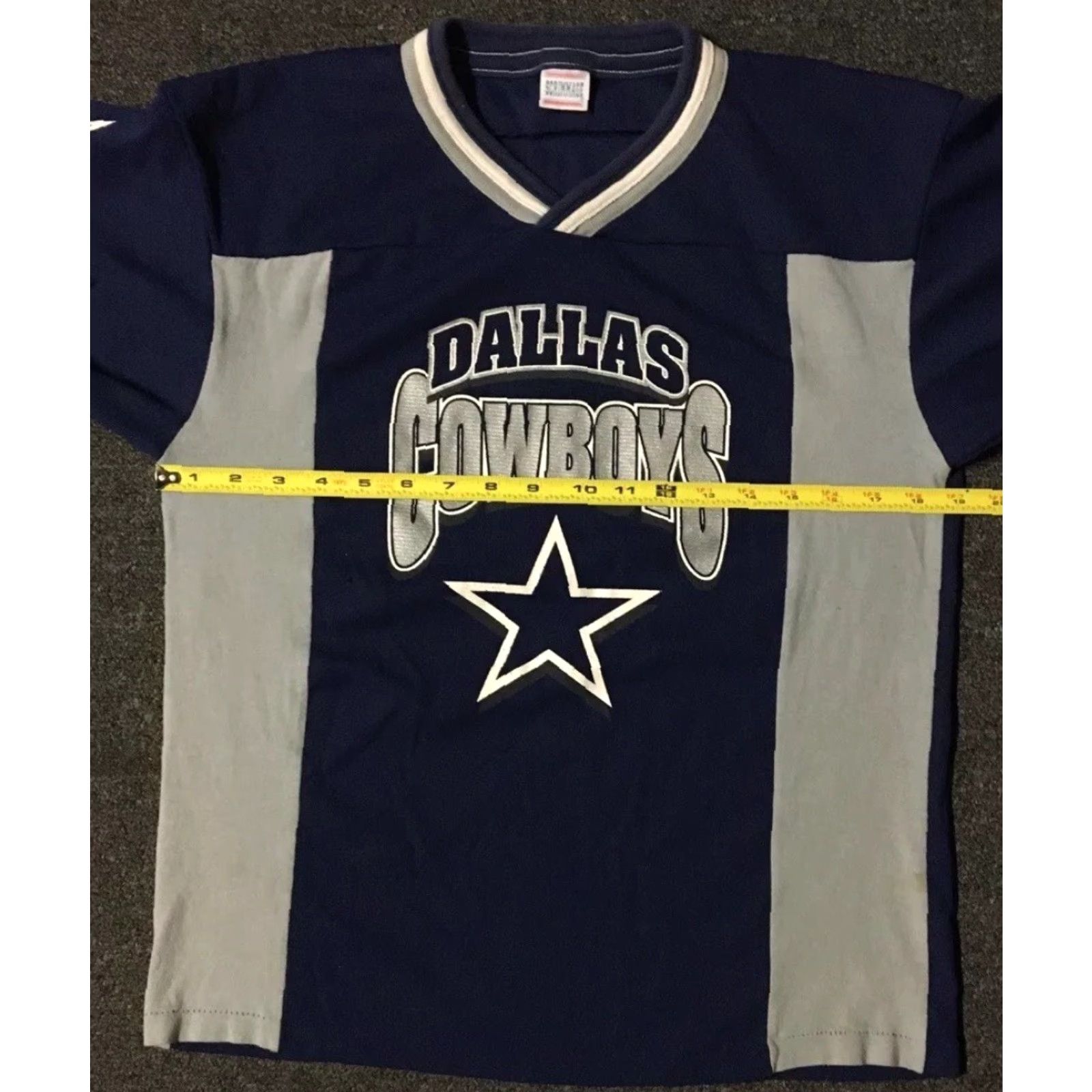 NFL VINTAGE 90s Dallas Cowboys Jersey Shirt S Blue Football NFL Grunge 80s Single Stitch T-Shirt Mens Size S Size US S / EU 44-46 / 1 - 7 Thumbnail