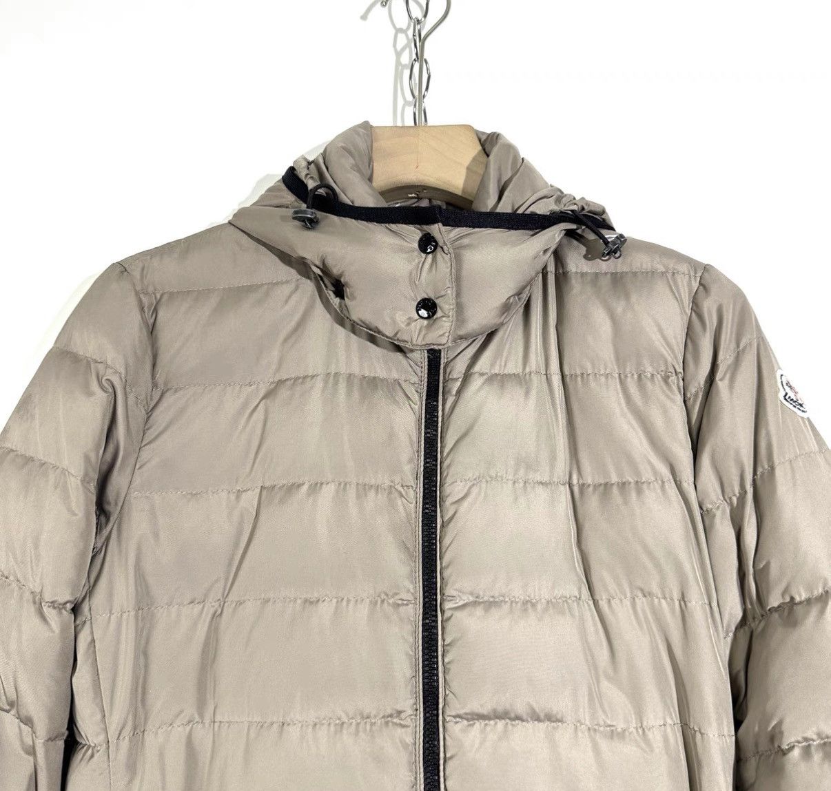 Moncler Moncler Women's Taupe Long Waist Down Jacket with Belt K12 Size XS / US 0-2 / IT 36-38 - 3 Thumbnail