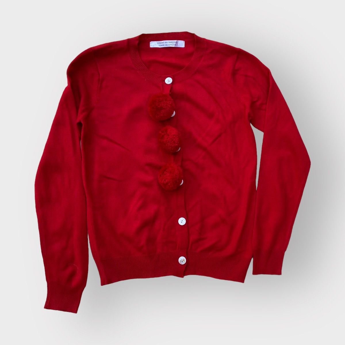 image of Comme Des Garcons Cardigan in Red, Women's (Size Medium)