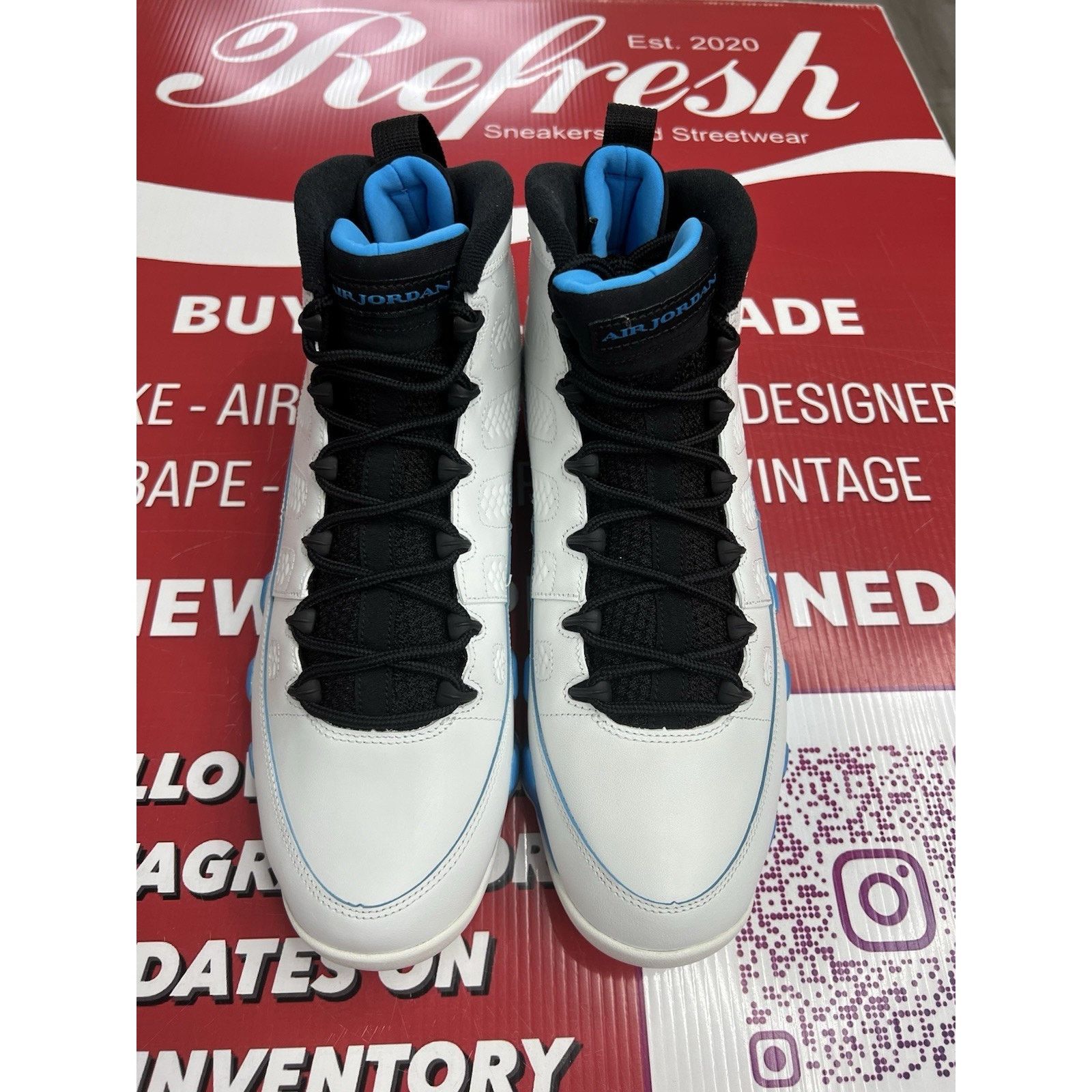 Jordan Brand Air Jordan 9 Retro Powder Blue (2024) Size 12 (FQ8992-101) Size US 12 / EU 45 - 2 Thumbnail