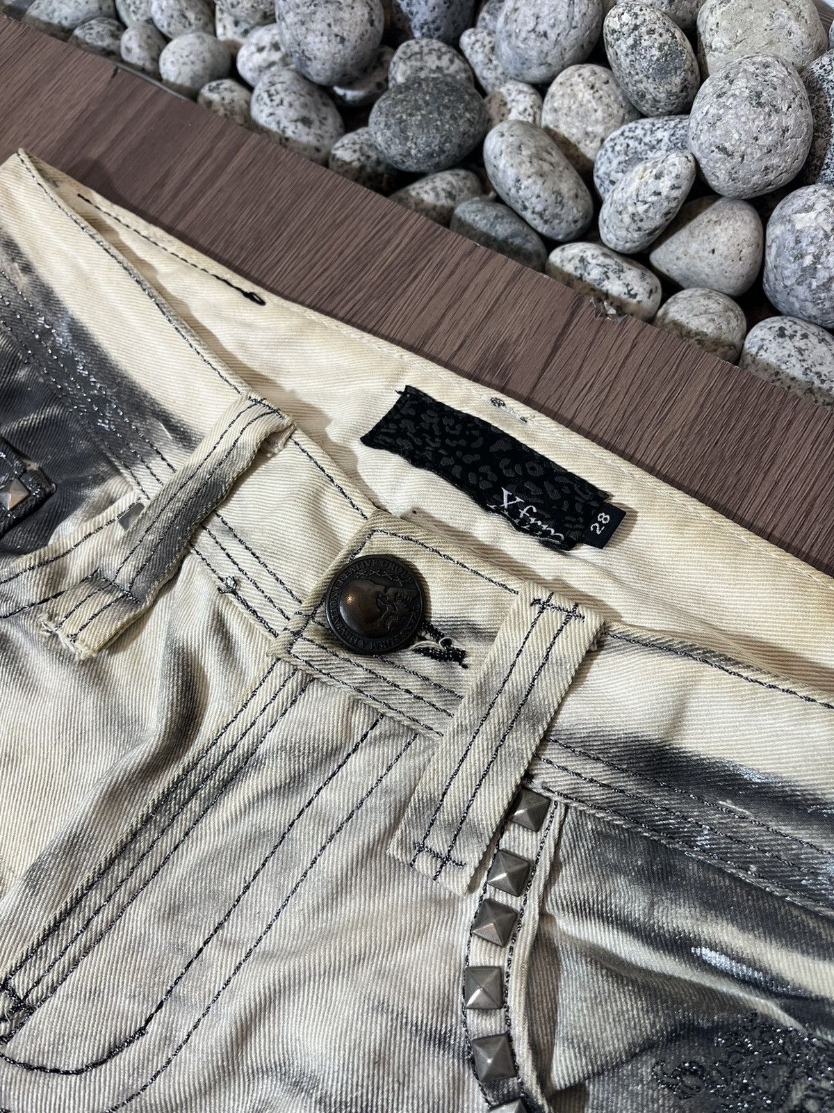 Seditionaries Xfrm Studded Clawmark Short Jeans Size US 31 - 6 Thumbnail