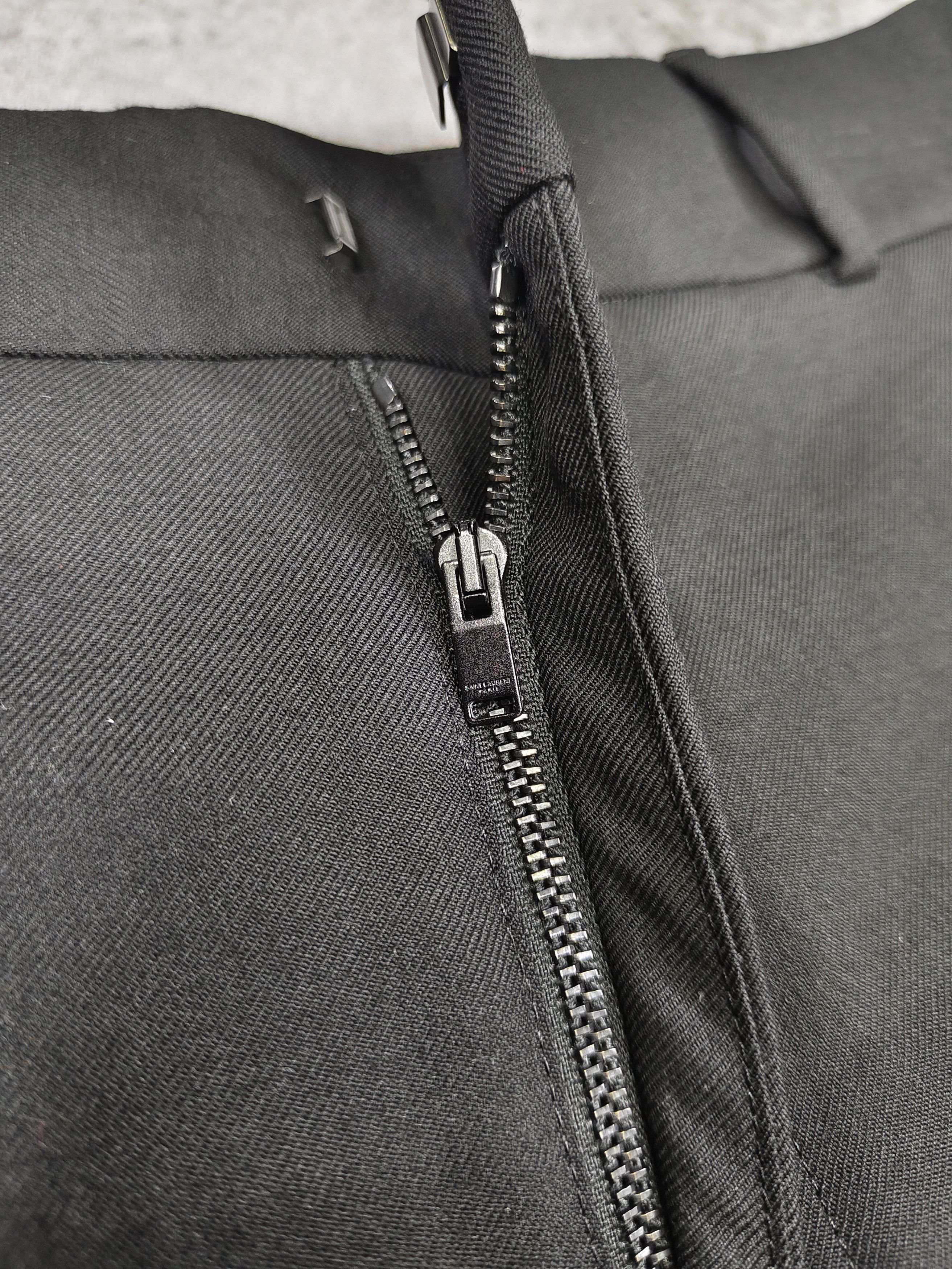 Saint Laurent Paris FW17 Saint Laurent- Bermuda Tuxedo Striped Wool Shorts Size 29" - 5 Thumbnail