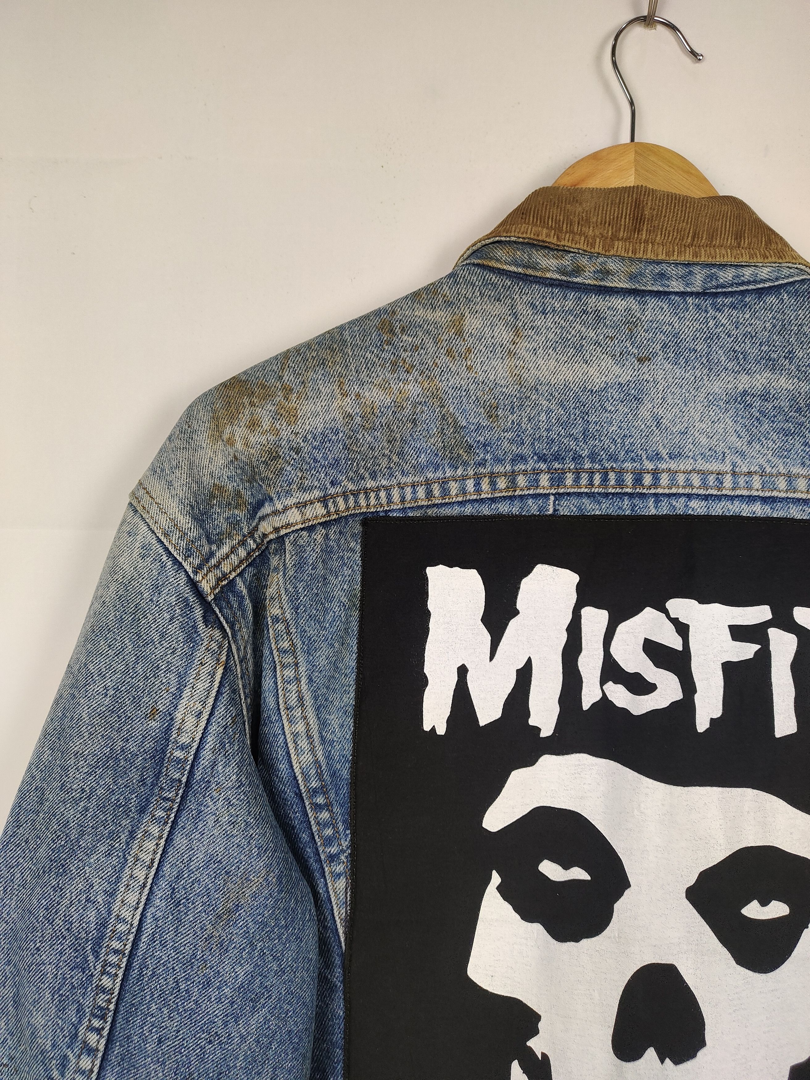 Lee Vtg 80s Lee Storm Rider Blanket Lined Denim Jacket Misfits Size US L / EU 52-54 / 3 - 5 Thumbnail