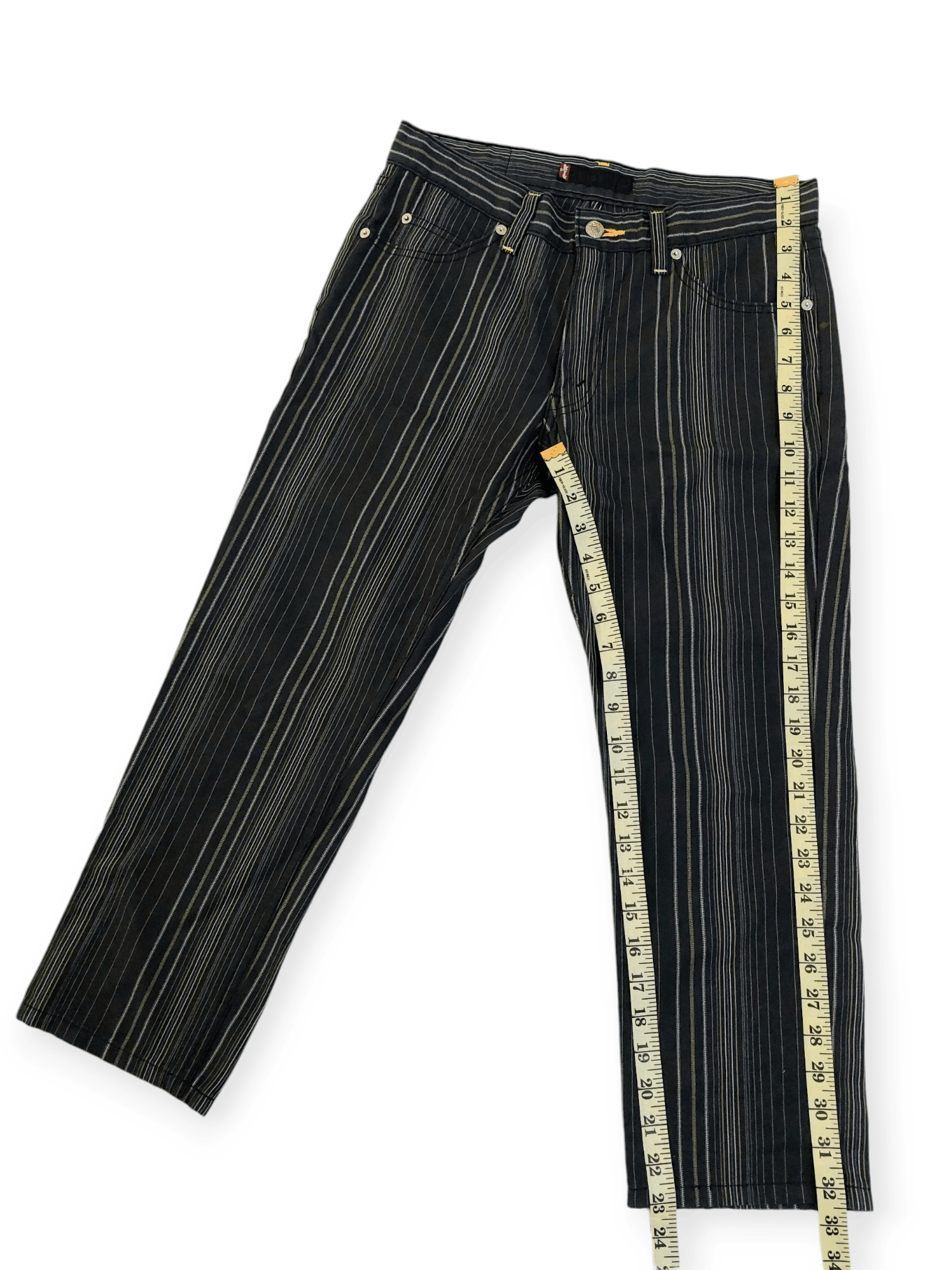 Levi's Levi's Premium Red Tag Line Stripes Sashiko Style Pants Size US 29 - 11 Thumbnail