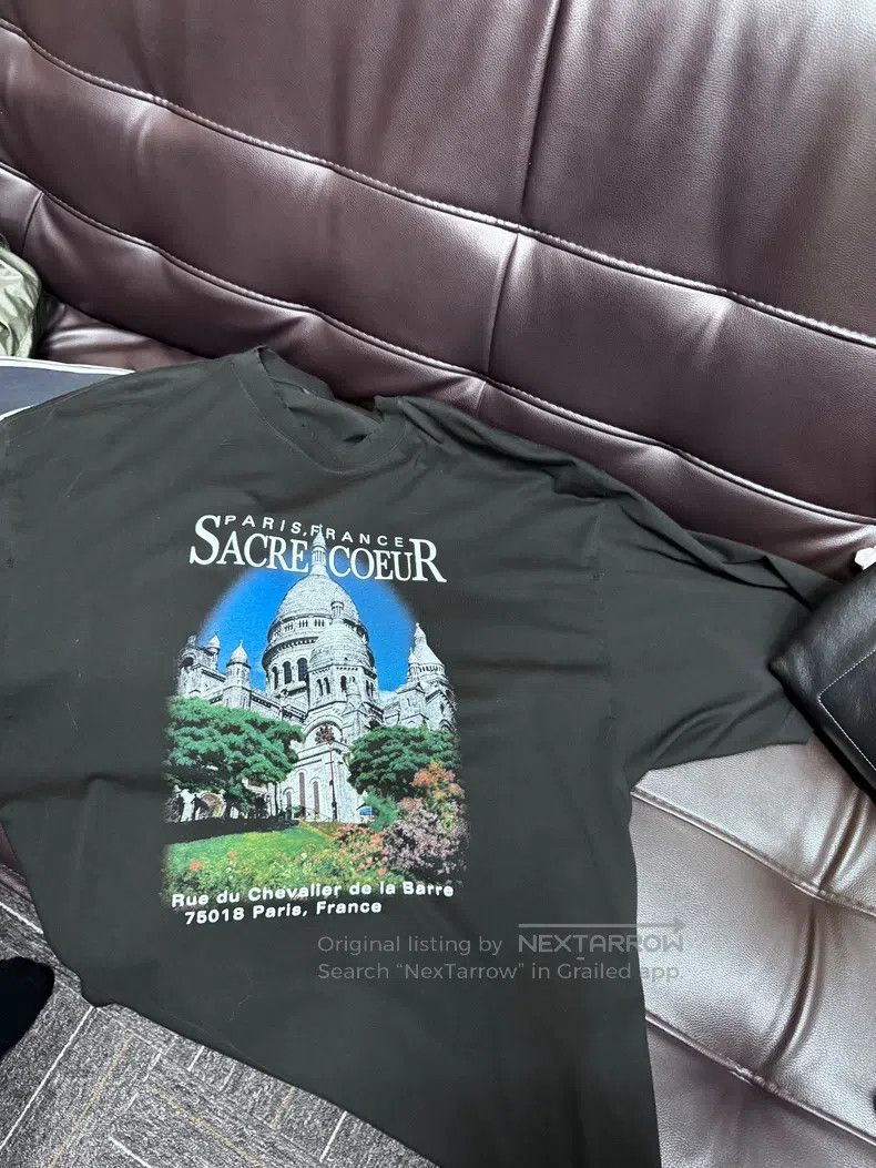 Balenciaga Balenciaga Sacred Heart Cathedral Black Short Sleeve T-shi Size US S / EU 44-46 / 1 - 1 Thumbnail