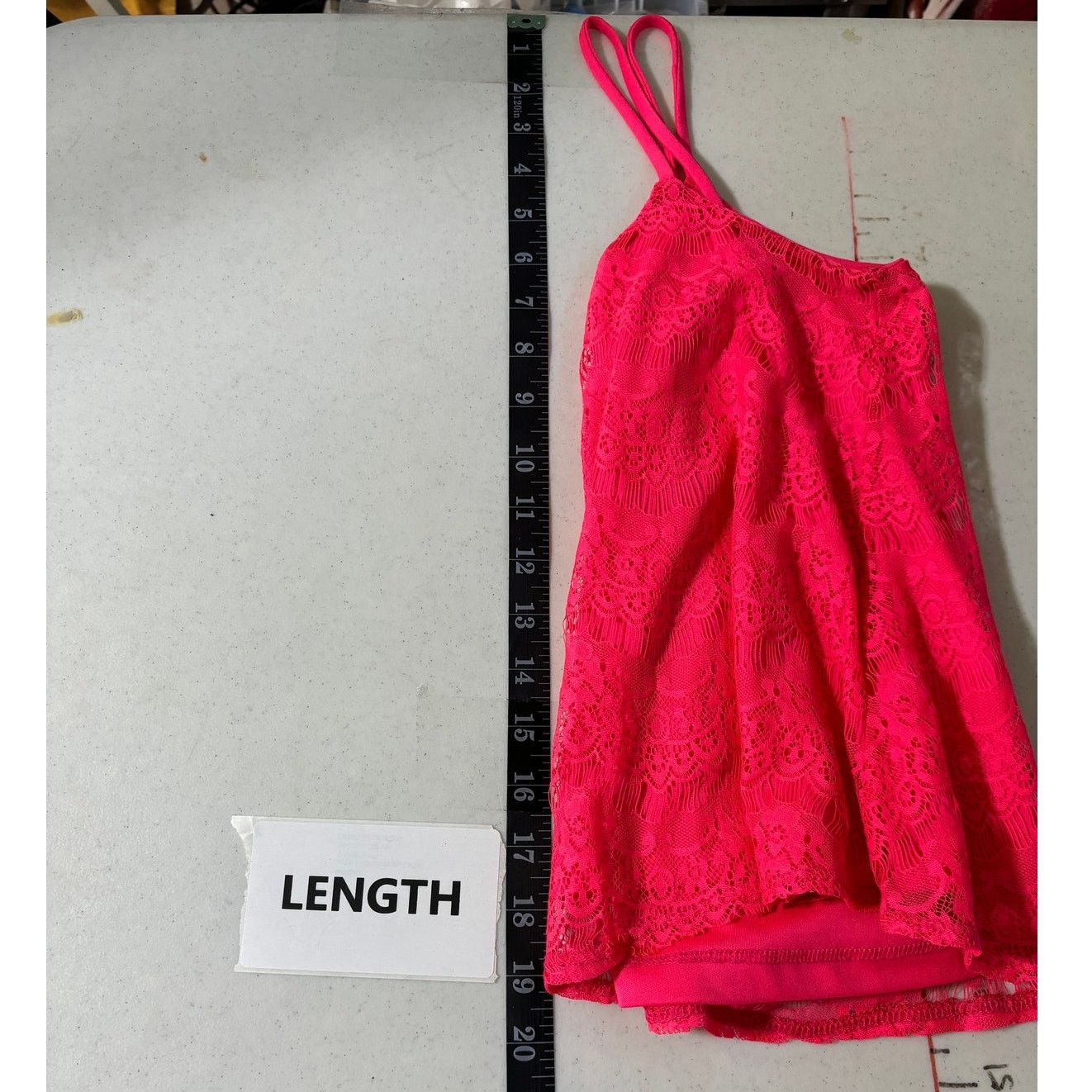 Other Charlotte Russe Hot Pink Lace Crop Top Size Small Summer Size S / US 4 / IT 40 - 7 Thumbnail