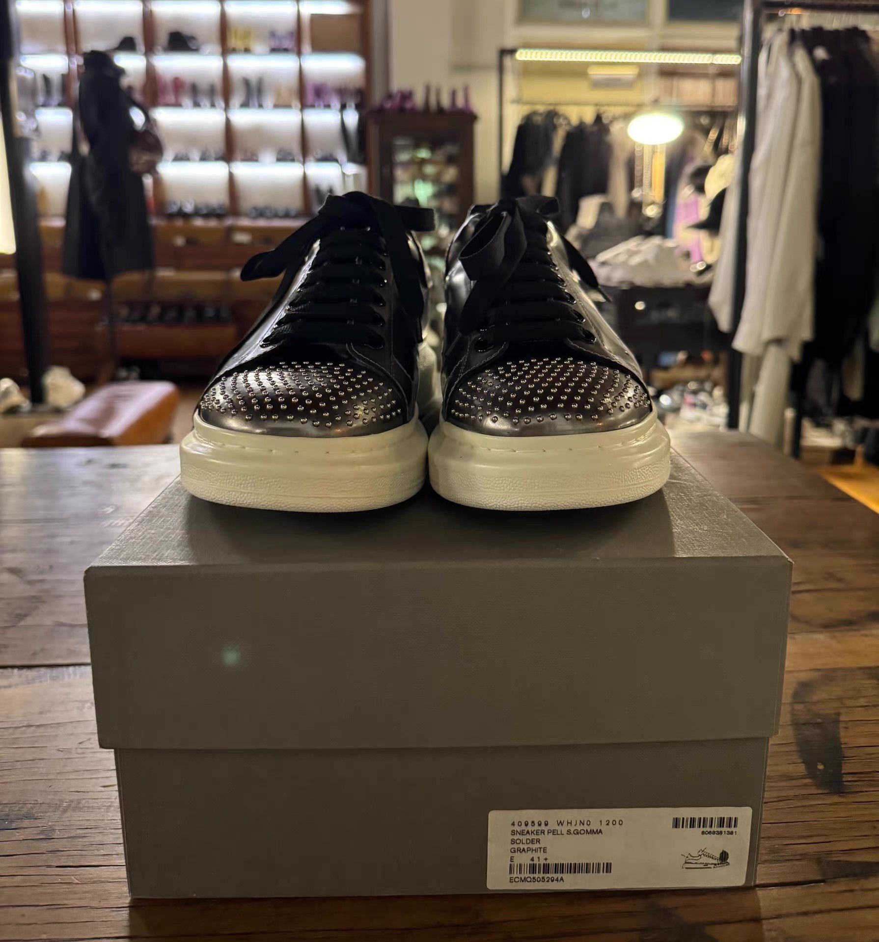 Alexander McQueen Alexander McQueen 16SS Mirror‑Studded White Sneakers Ｑ25 Size US 8 / EU 41 - 7 Thumbnail