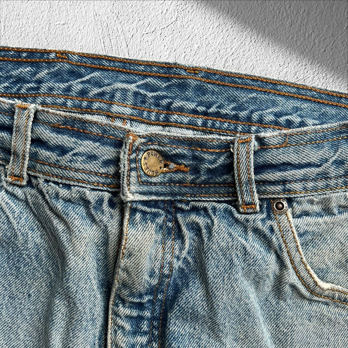Vintage Vintage 80s Power Blues Straight Leg Denim Jeans Size 31x32 Size US 31 - 4 Thumbnail