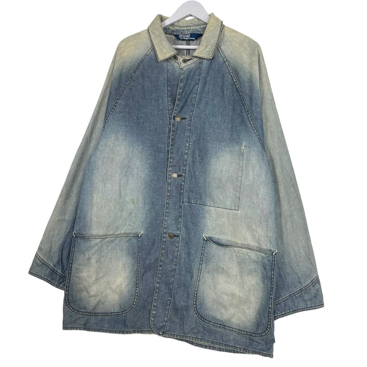 Polo Ralph Lauren × Vintage 💥POLO RALPH LAUREN WORKER CHORE DENIM JACKET Size US XL / EU 56 / 4 - 2 Thumbnail