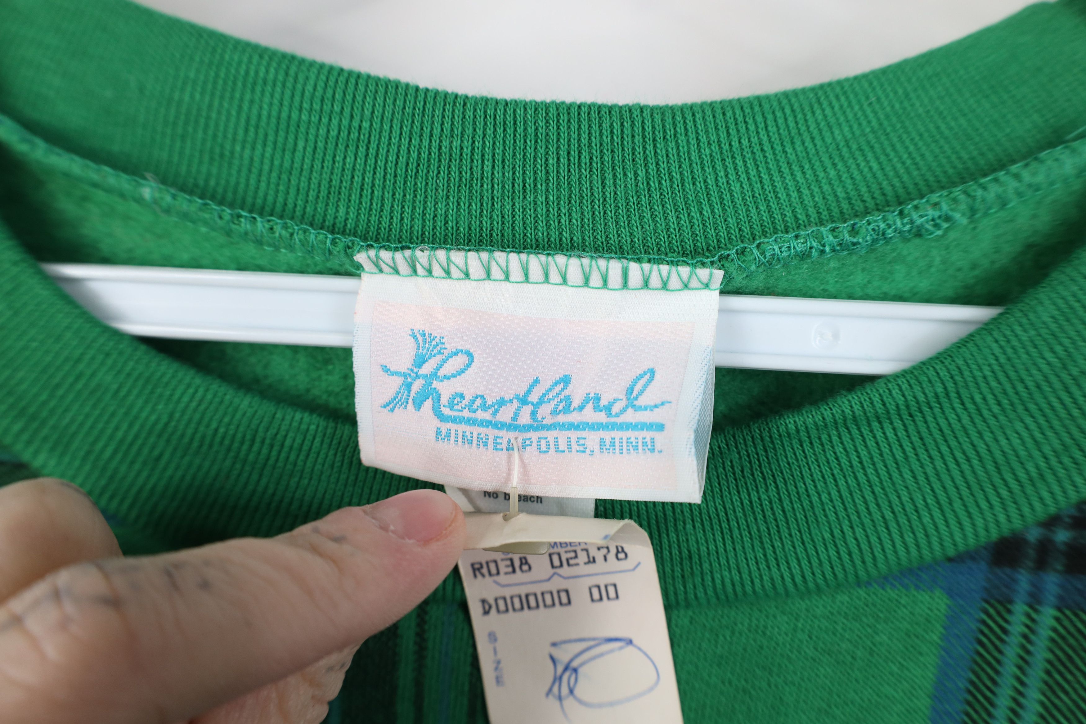 Vintage Deadstock Vintage 90s Streetwear Crewneck Sweatshirt Plaid Size M / US 6-8 / IT 42-44 - 5 Thumbnail
