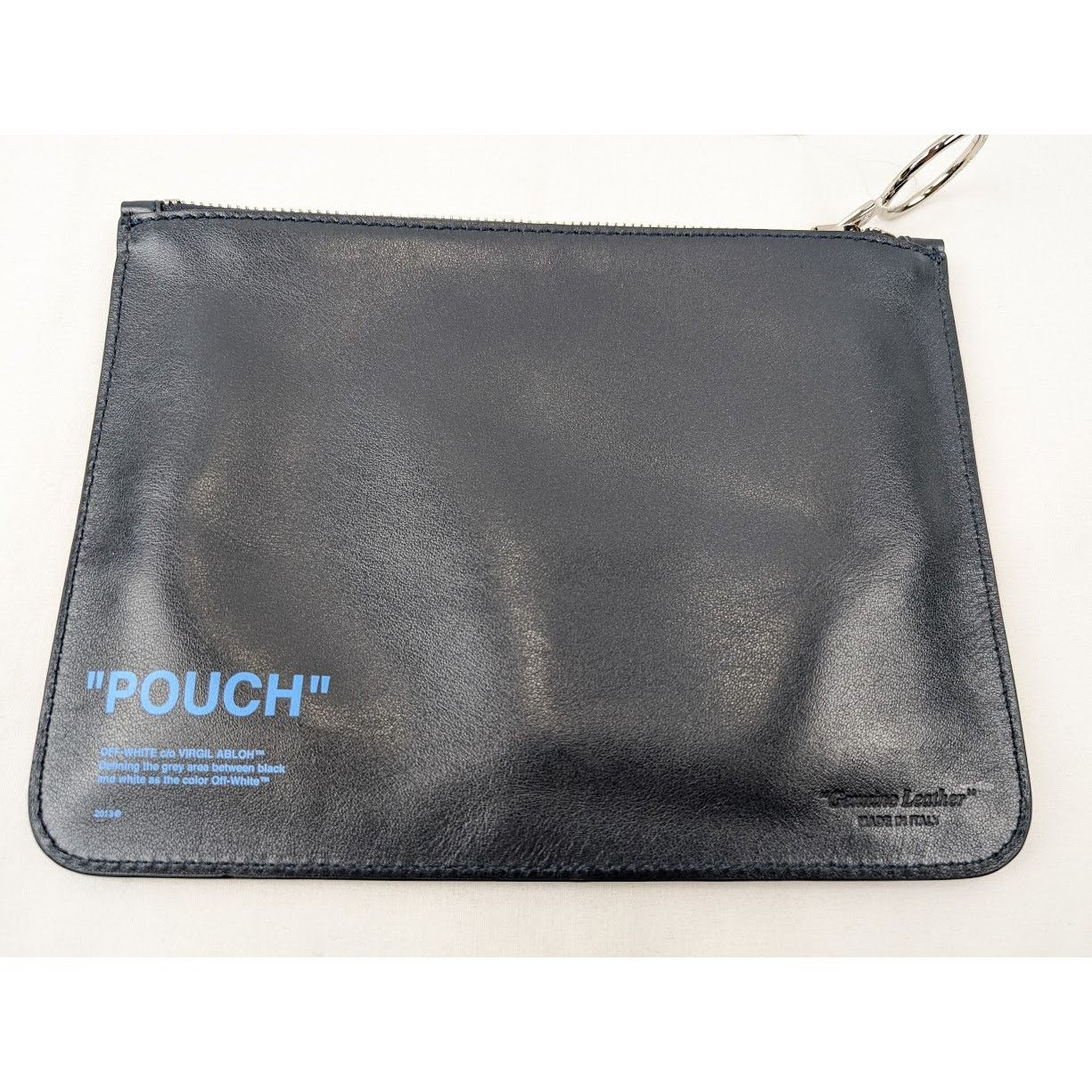 Off-White o1rshd1 Size: OS / Quote Flat Pouch In Dark Blue/Multi Size ONE SIZE - 7 Thumbnail