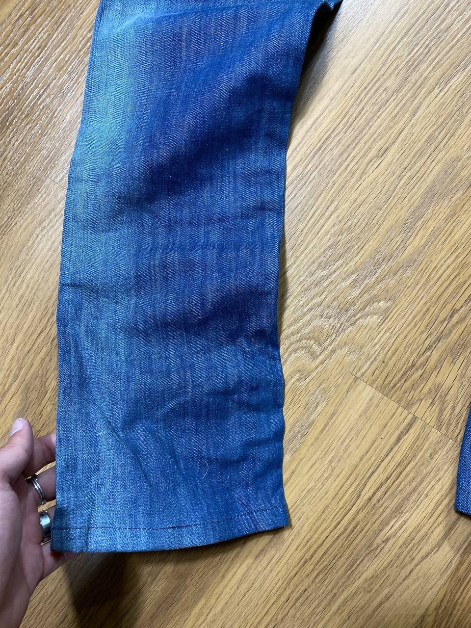 Japanese Brand Crazy Crash Dirty Baggy Faded Jean Japan Avant Garde Style Size US 26 / EU 42 - 19 Thumbnail