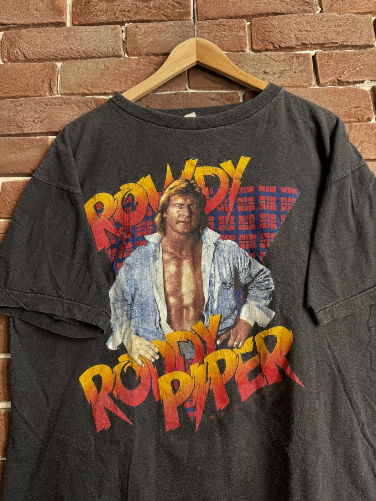 Vintage 1991 Vintage 90s WWF Roddy Piper Wrestling Grail Rampage Size US XL / EU 56 / 4 - 4 Thumbnail