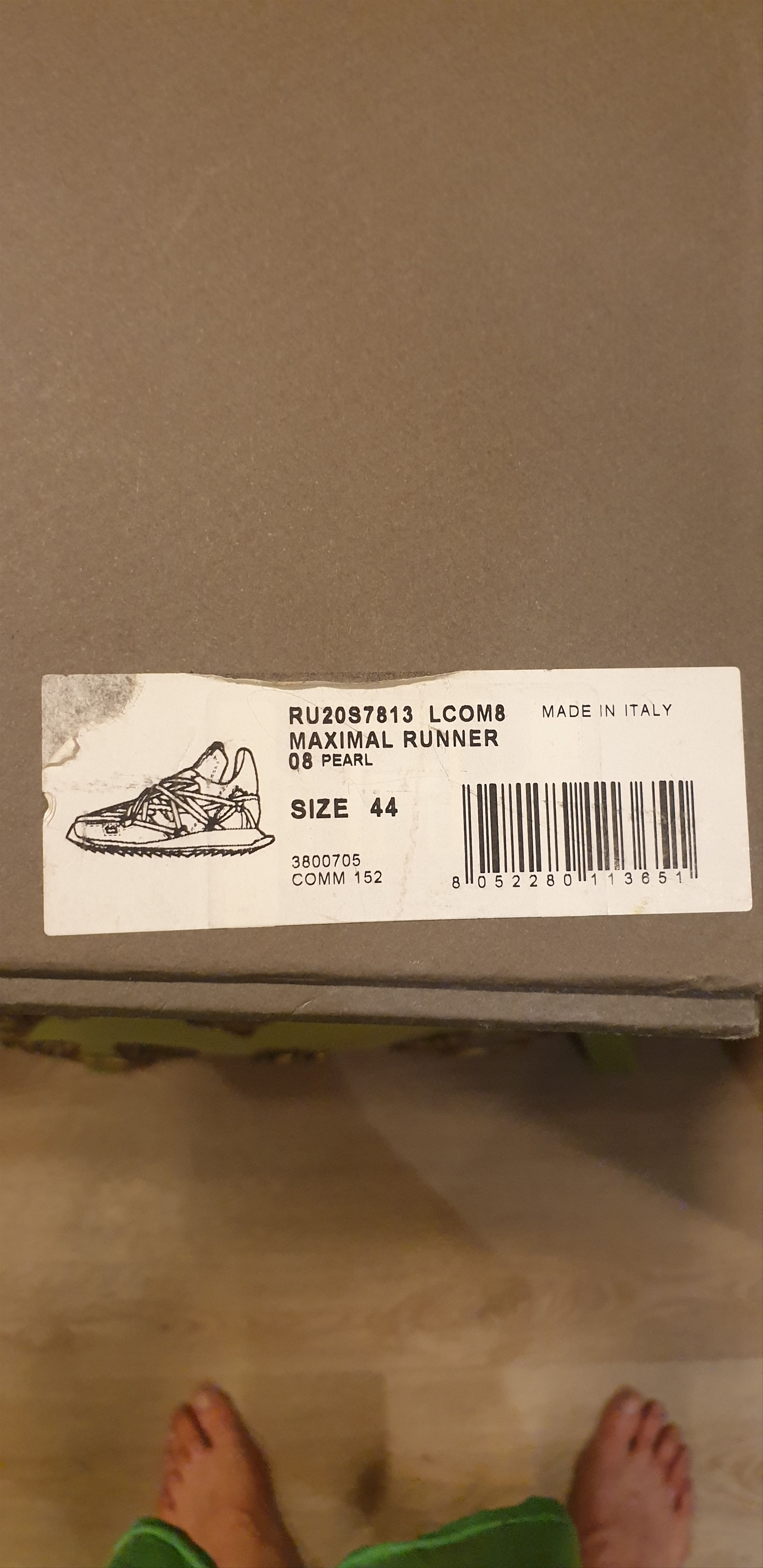 Rick Owens Drkshdw Rick Owens DRKSHDW maximal runner Size US 11 / EU 44 - 6 Thumbnail