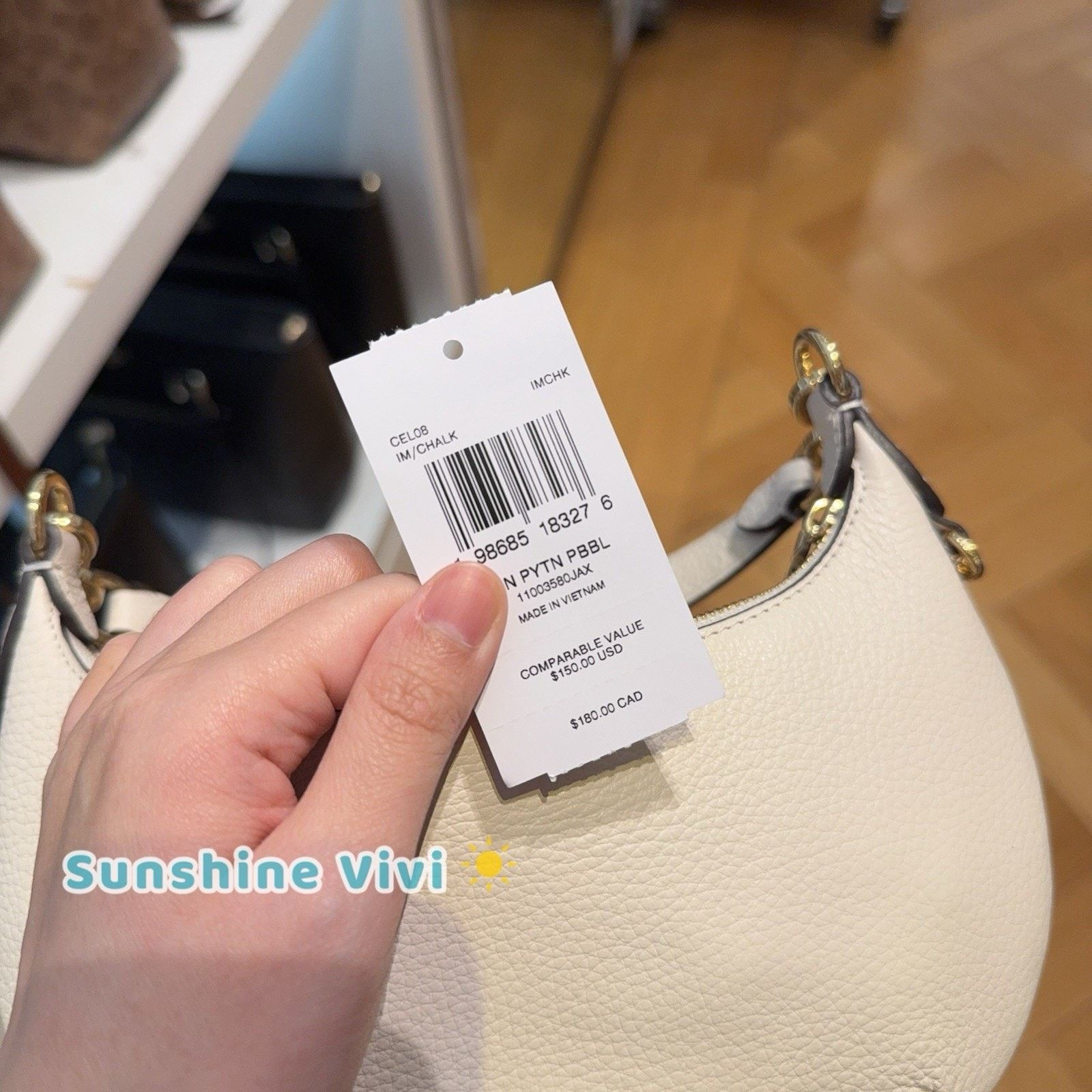 Coach NWT Coach Mini Payton Bag CEL08 Gold/Chalk Petal leather Size ONE SIZE - 3 Thumbnail